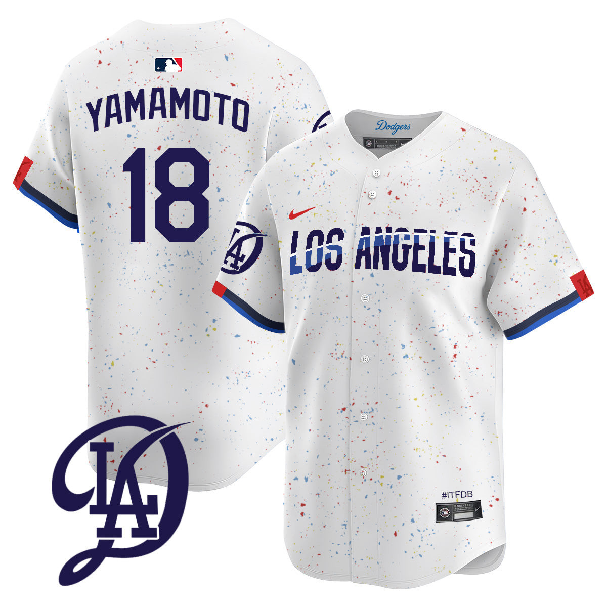 Men's Dodgers 2024 City Connect Vapor Premier Limited Jersey - All Stitched - Image 7