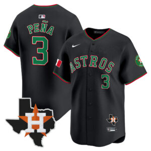 Men's Astros Mexico Texas Patch Vapor Premier Limited Jersey V4 - All Stitched