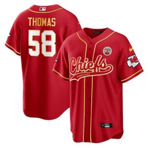 Men's Derrick Thomas Kansas City Chiefs Baseball Jersey - All Stitched