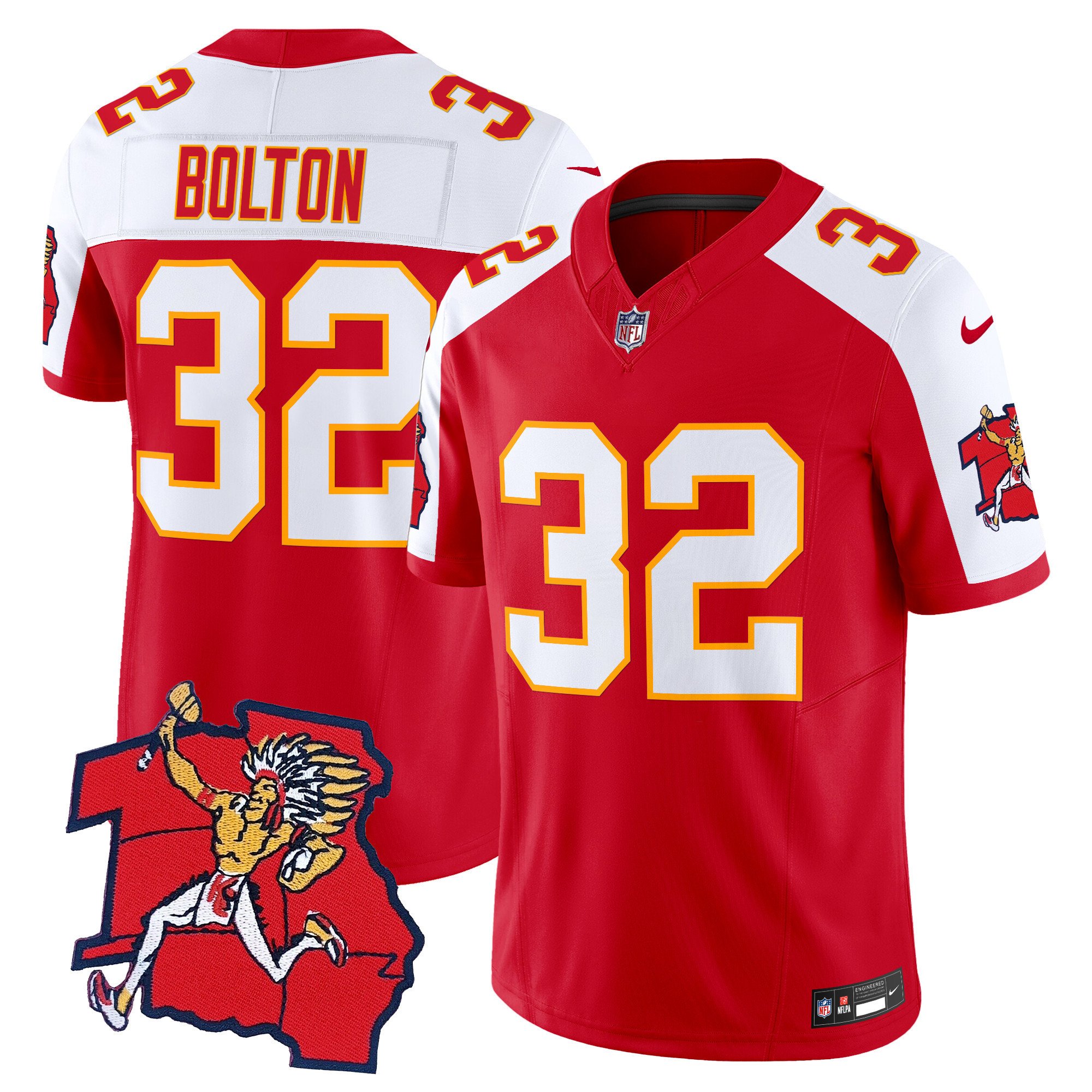 Men's Chiefs 1963 Throwback Vapor Limited Jersey - All Stitched - Image 6