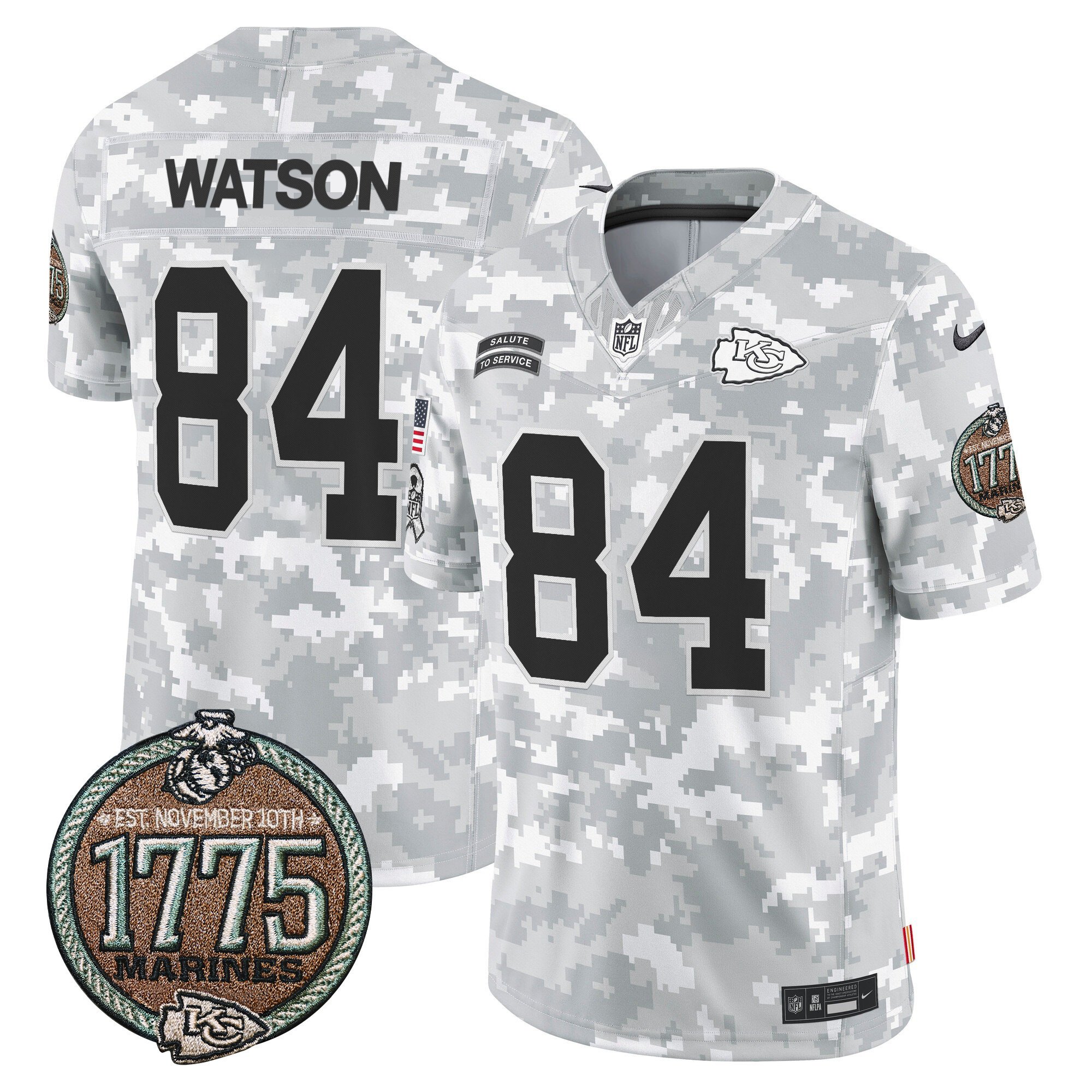 Men's Chiefs 2024 Salute to Service Establishment Year Patch Vapor Limited Jersey - All Stitched - Image 5