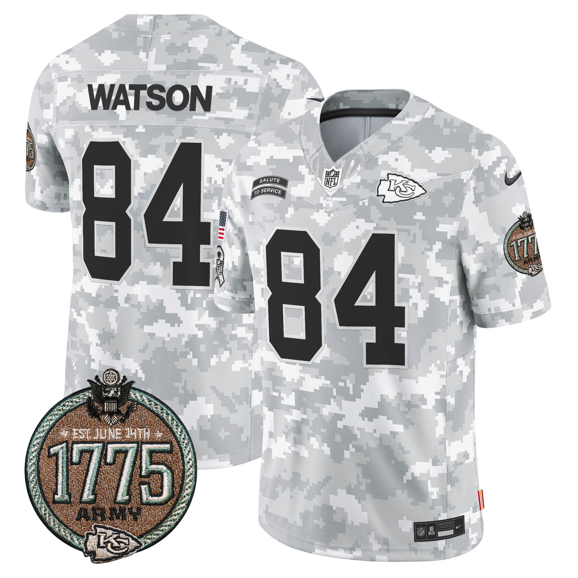 Men's Chiefs 2024 Salute to Service Establishment Year Patch Vapor Limited Jersey - All Stitched - Image 13