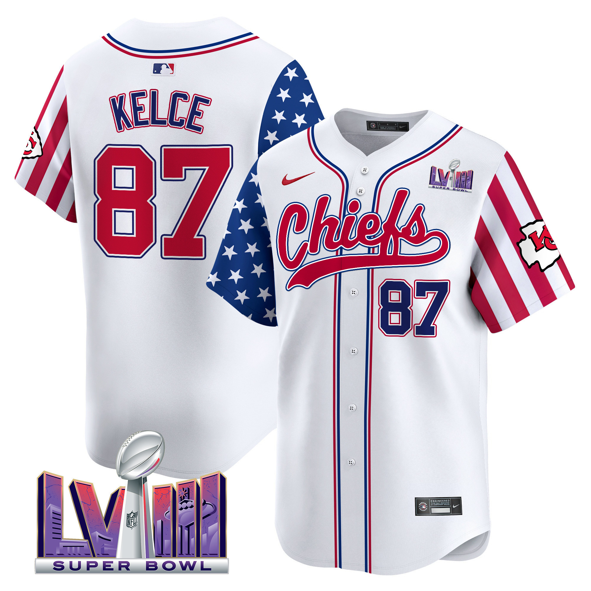 Men's Chiefs 2024 American Style Vapor Premier Limited Jersey - All Stitched - Image 2