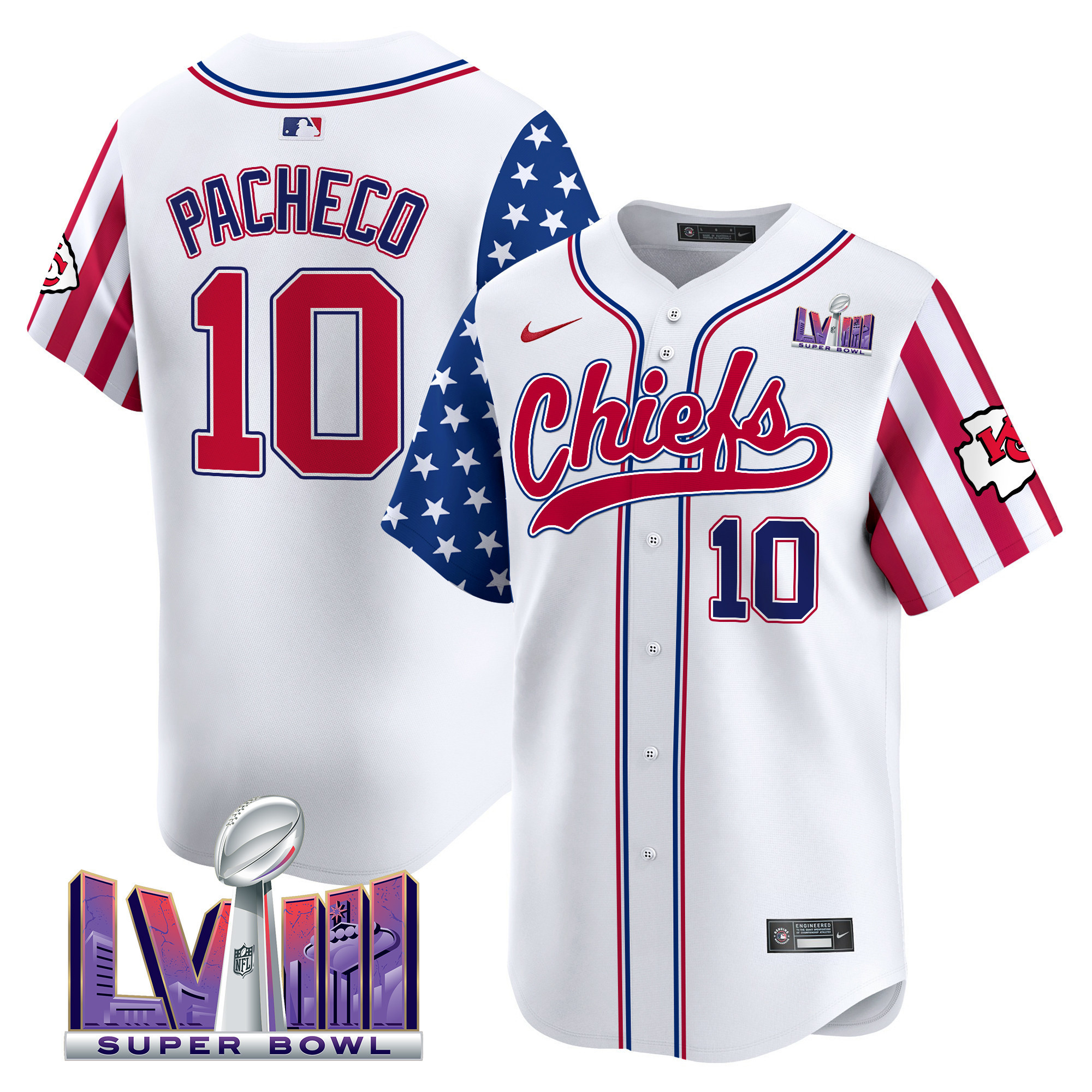 Men's Chiefs 2024 American Style Vapor Premier Limited Jersey - All Stitched - Image 4