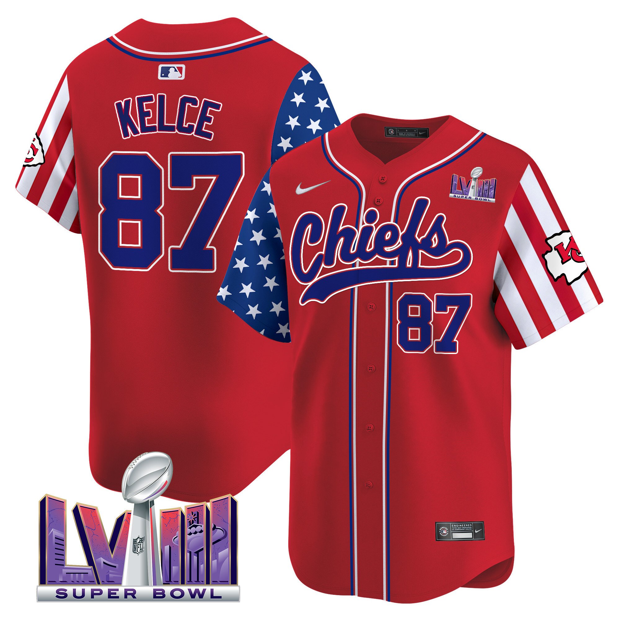 Men's Chiefs 2024 American Style Vapor Premier Limited Jersey - All Stitched - Image 10