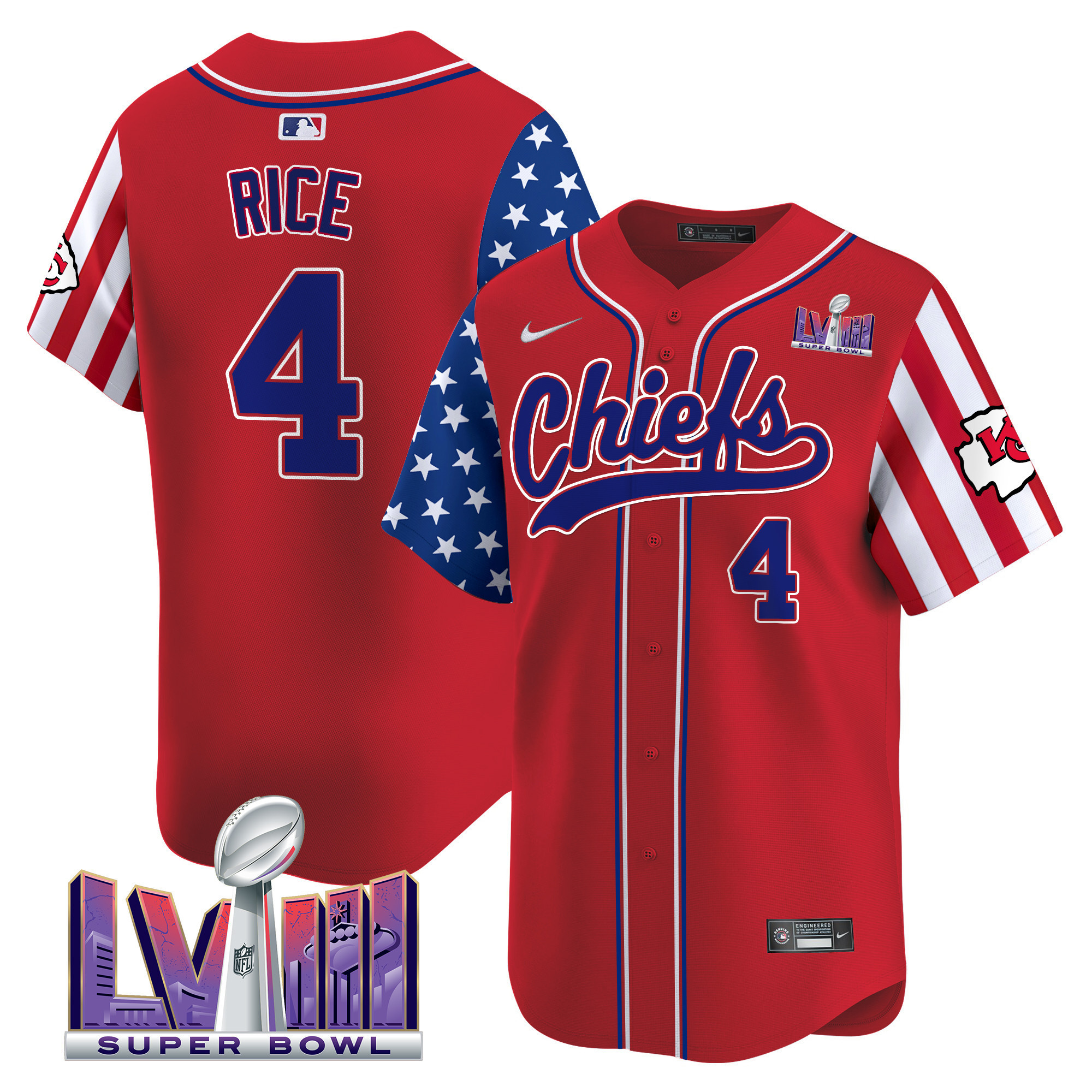 Men's Chiefs 2024 American Style Vapor Premier Limited Jersey - All Stitched - Image 15