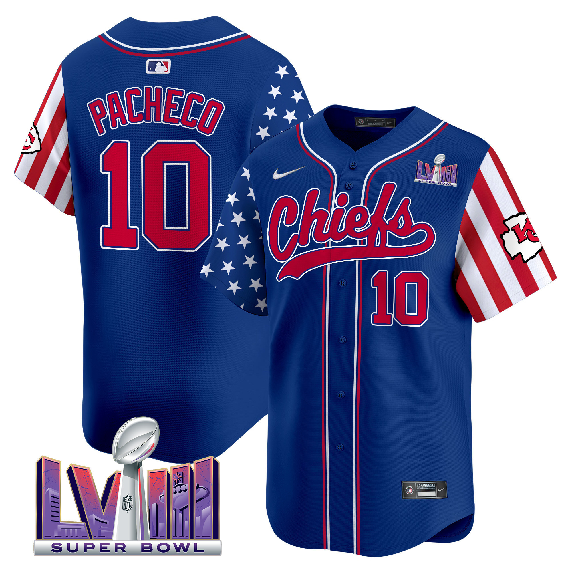 Men's Chiefs 2024 American Style Vapor Premier Limited Jersey - All Stitched - Image 20
