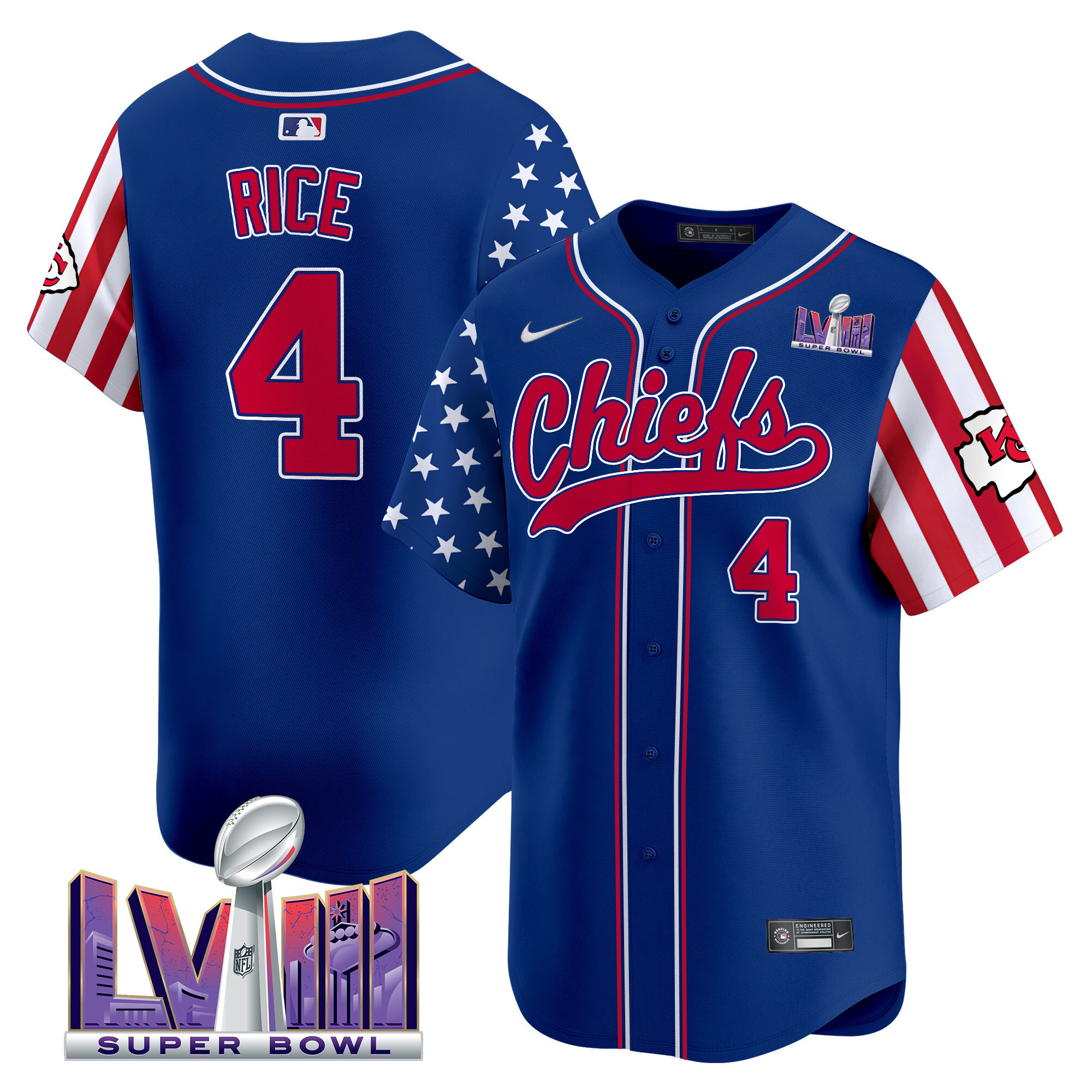 Men's Chiefs 2024 American Style Vapor Premier Limited Jersey - All Stitched - Image 23