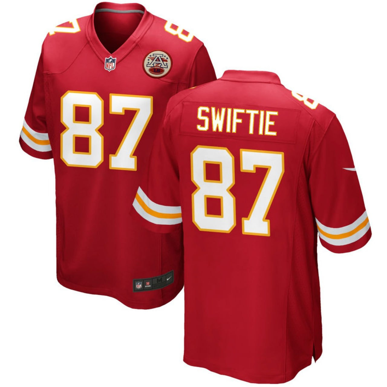 Taylor Swift Swiftie Kansas City Chiefs Red Jersey - All Stitched