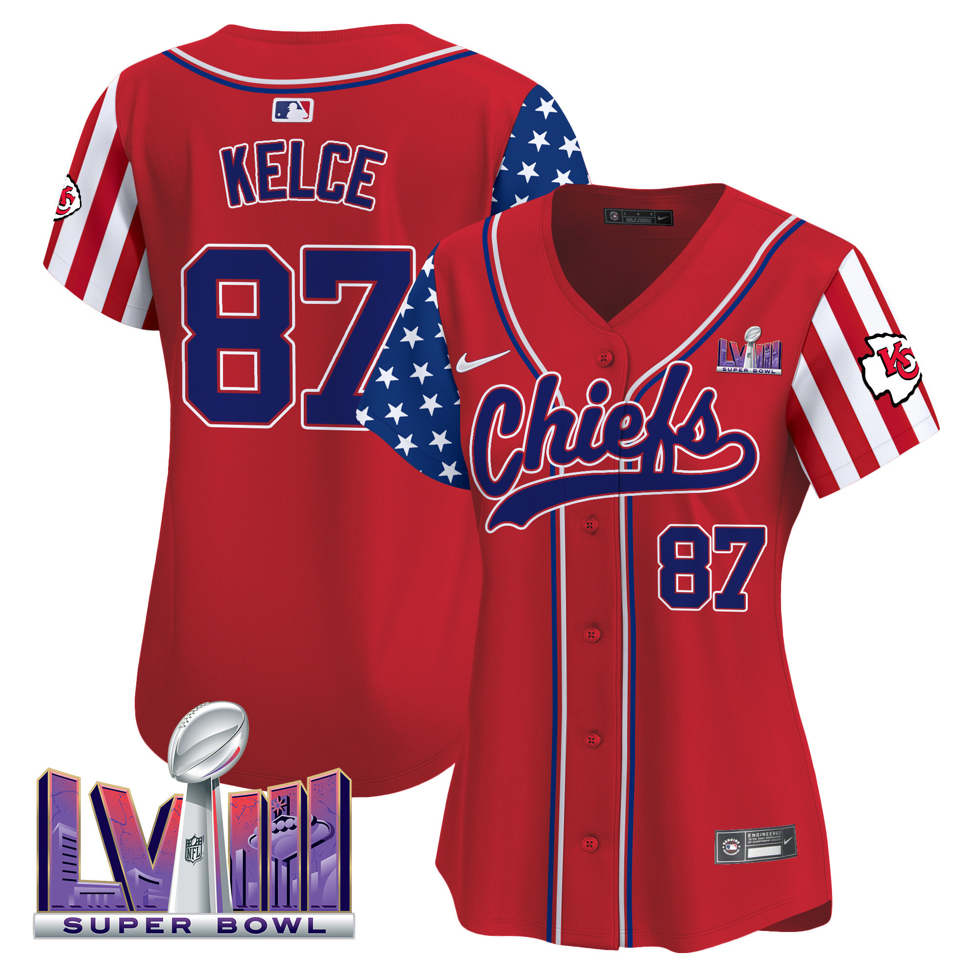 Women's Chiefs 2024 American Style Vapor Premier Limited Jersey - All Stitched - Image 10