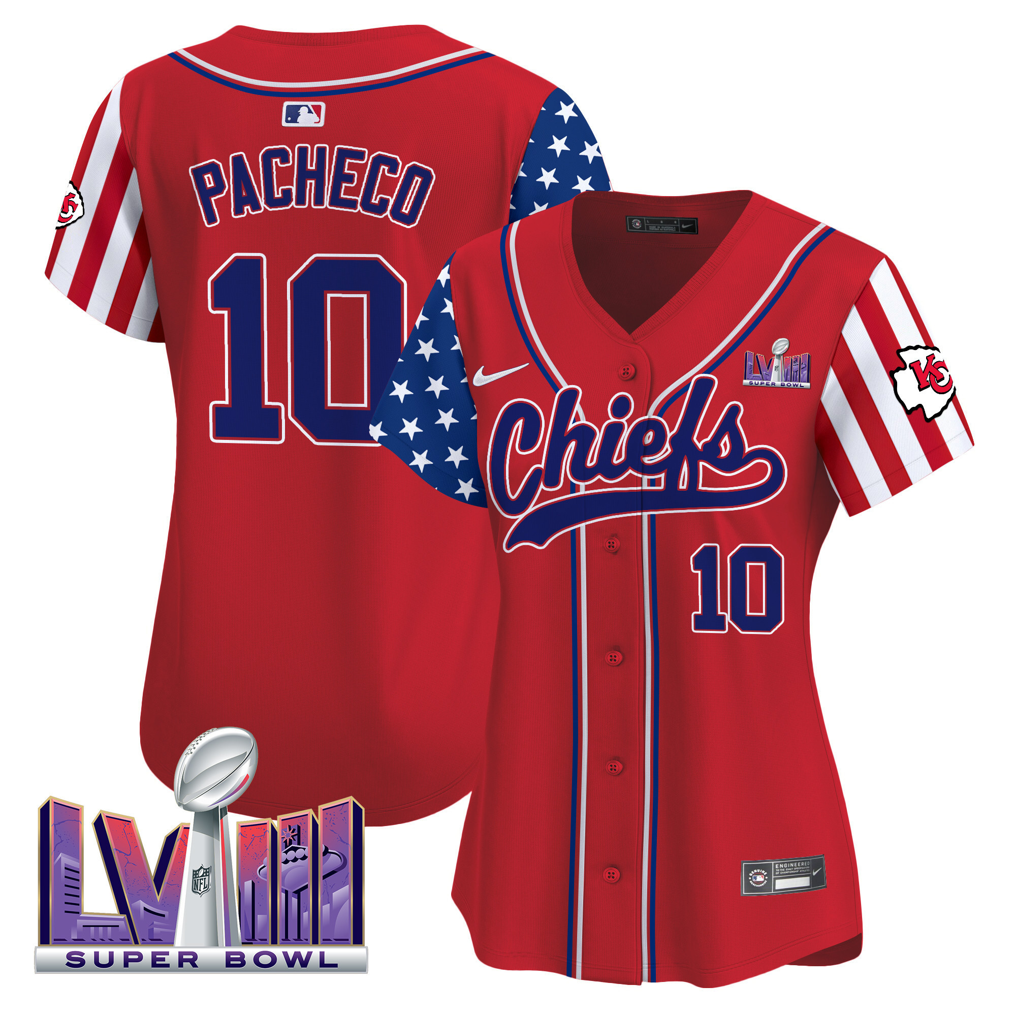 Women's Chiefs 2024 American Style Vapor Premier Limited Jersey - All Stitched - Image 12