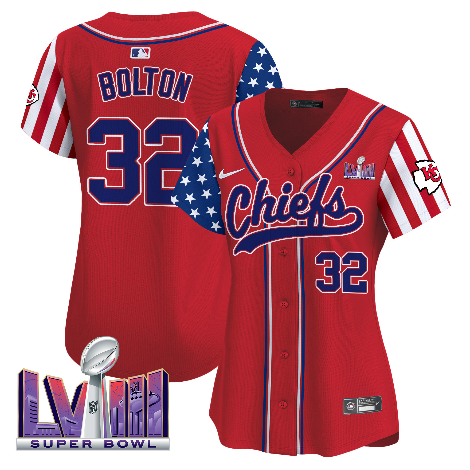 Women's Chiefs 2024 American Style Vapor Premier Limited Jersey - All Stitched - Image 14