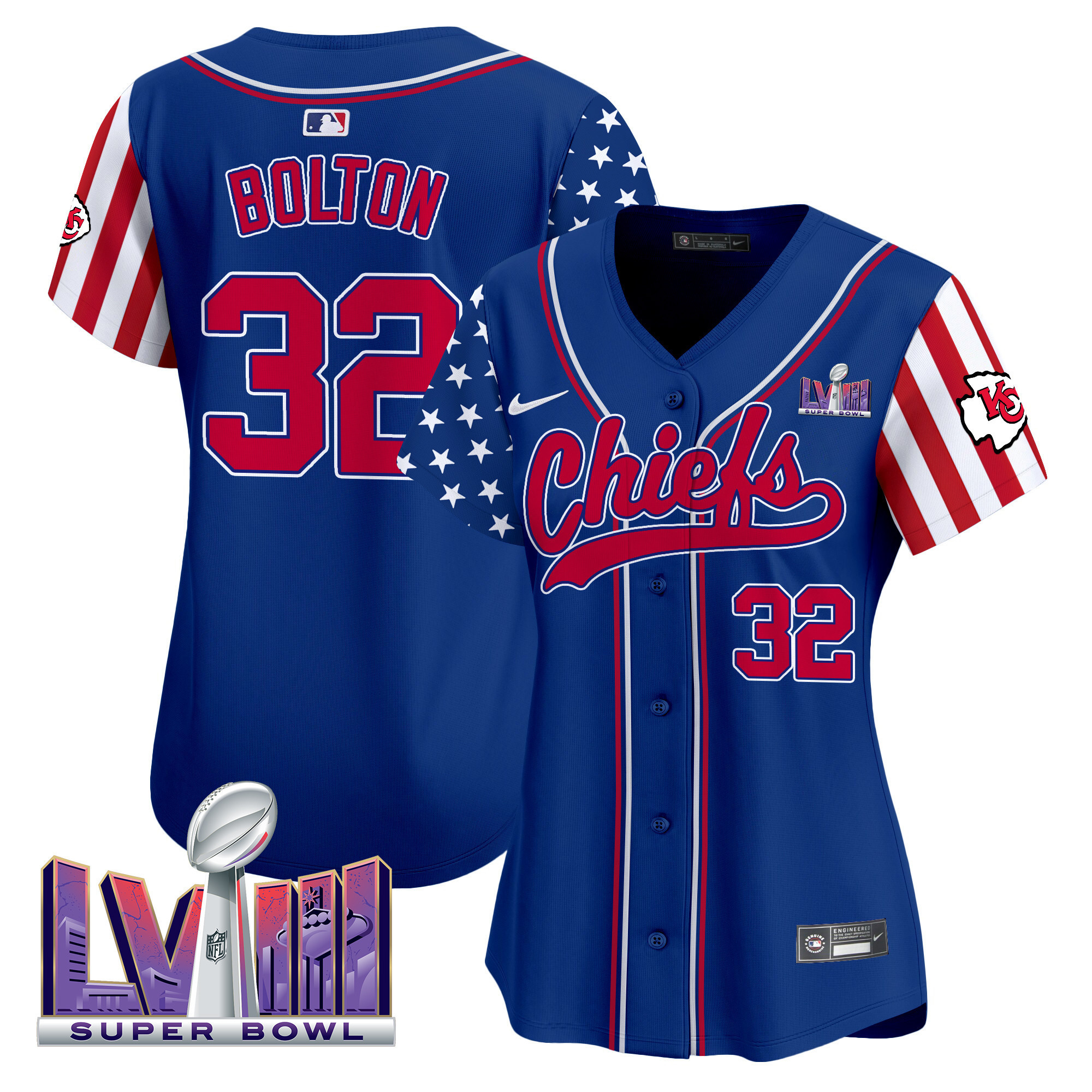 Women's Chiefs 2024 American Style Vapor Premier Limited Jersey - All Stitched - Image 22