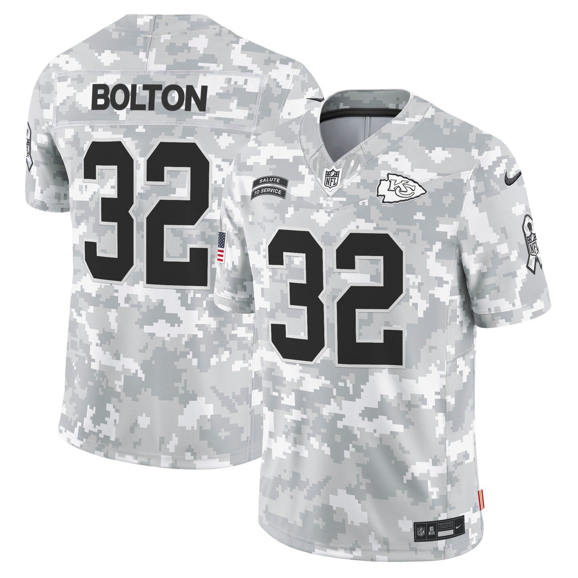 Men's Kansas City Chiefs 2024 Salute to Service Vapor Limited Jersey - All stitched - Image 6