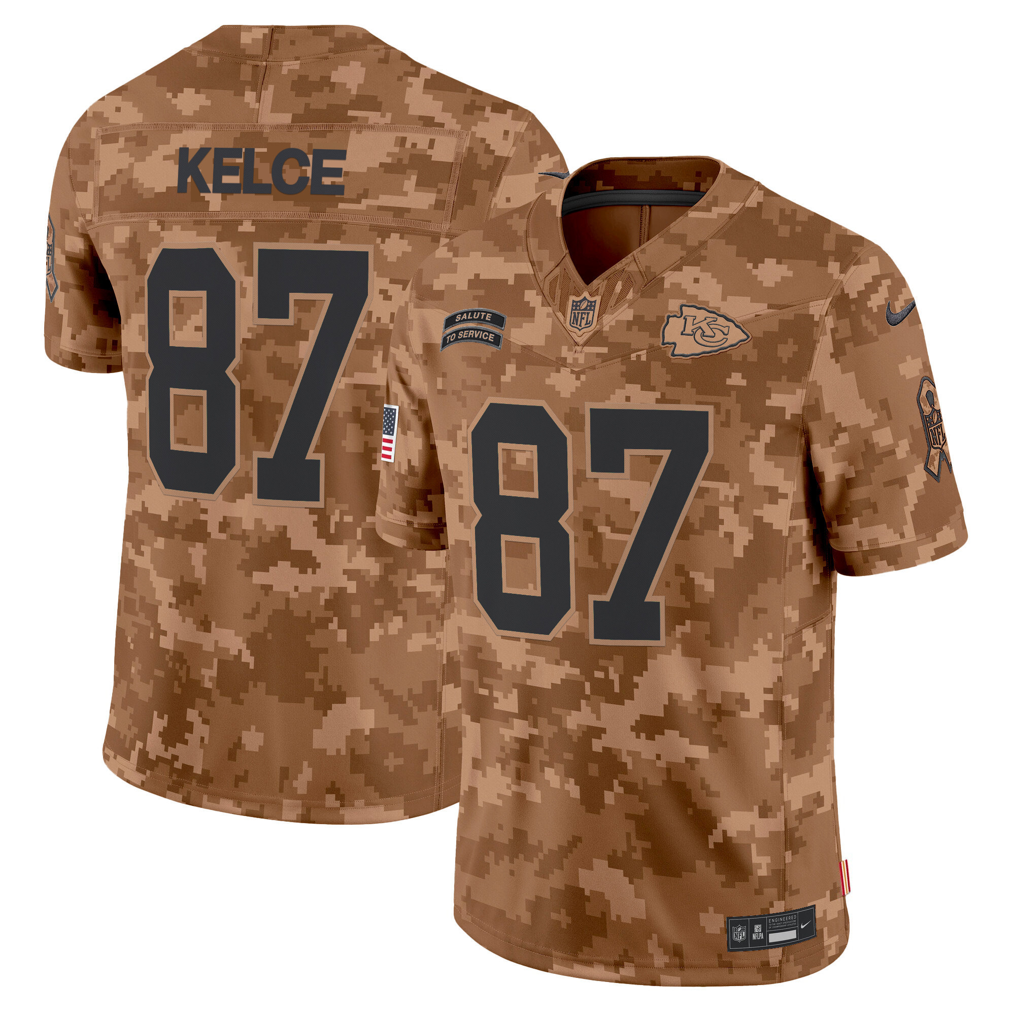 Men's Kansas City Chiefs 2024 Salute to Service Vapor Limited Jersey - All stitched - Image 11