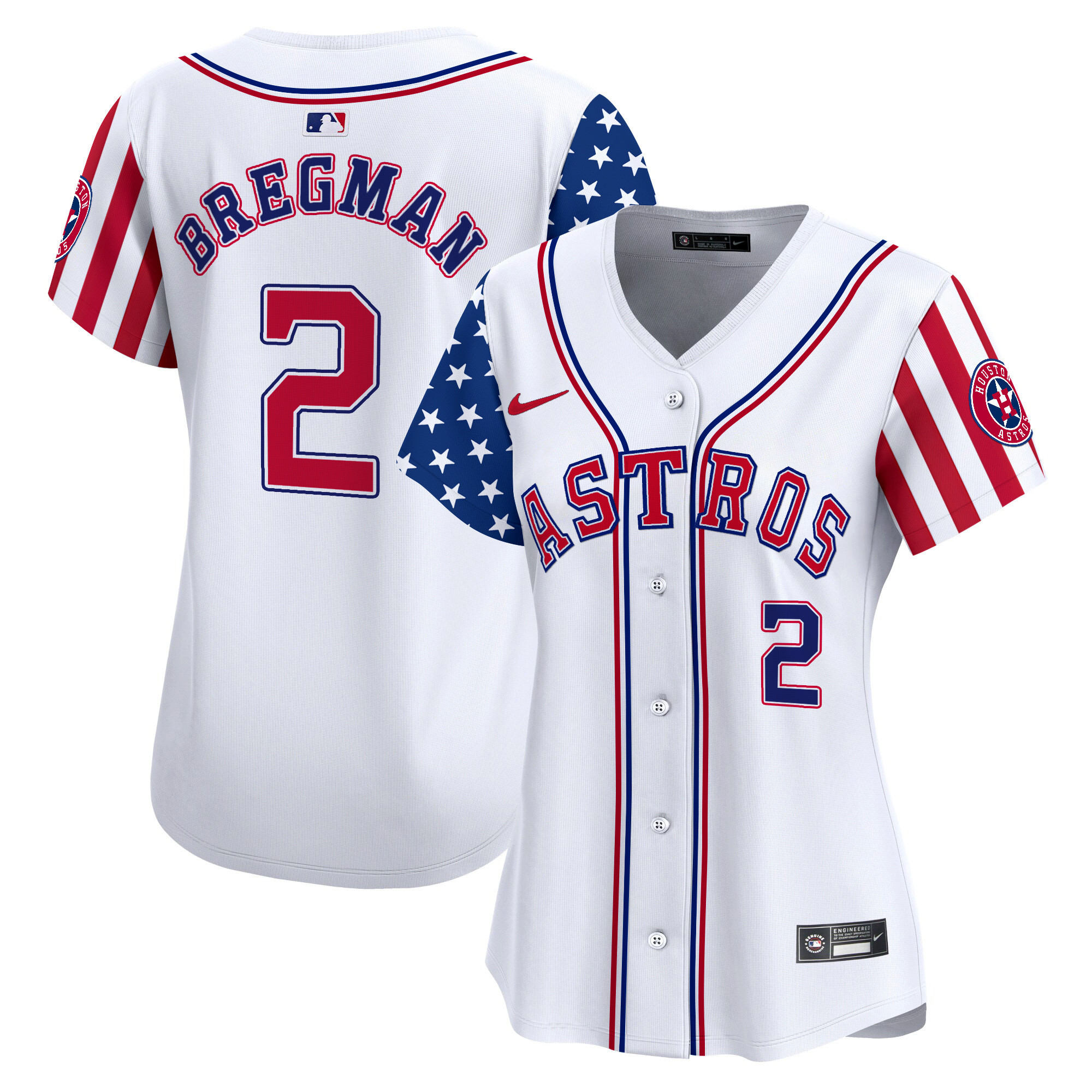 Women's Astros 2024 Independence Day Vapor Premier Limited Jersey - All Stitched - Image 2