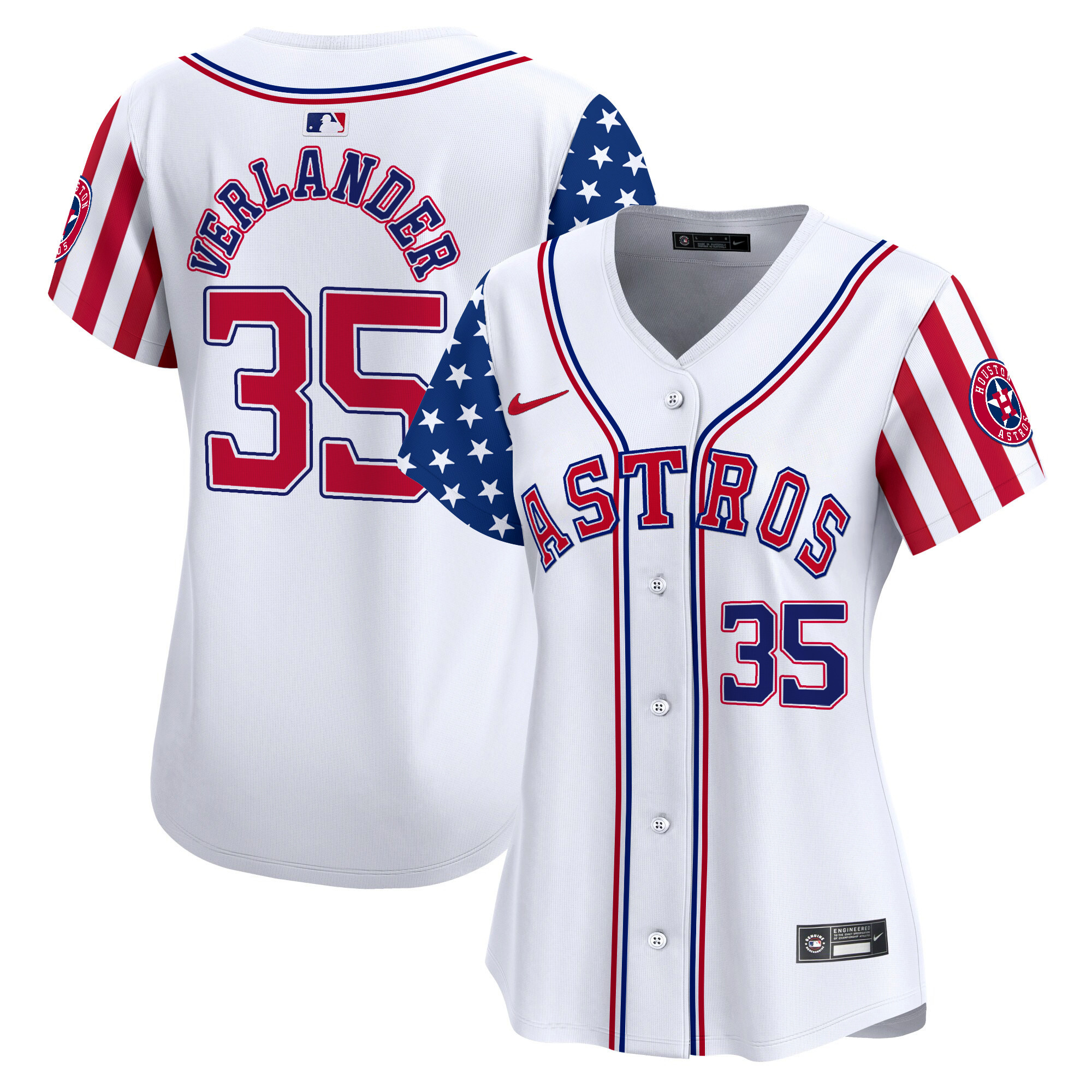 Women's Astros 2024 Independence Day Vapor Premier Limited Jersey - All Stitched - Image 4