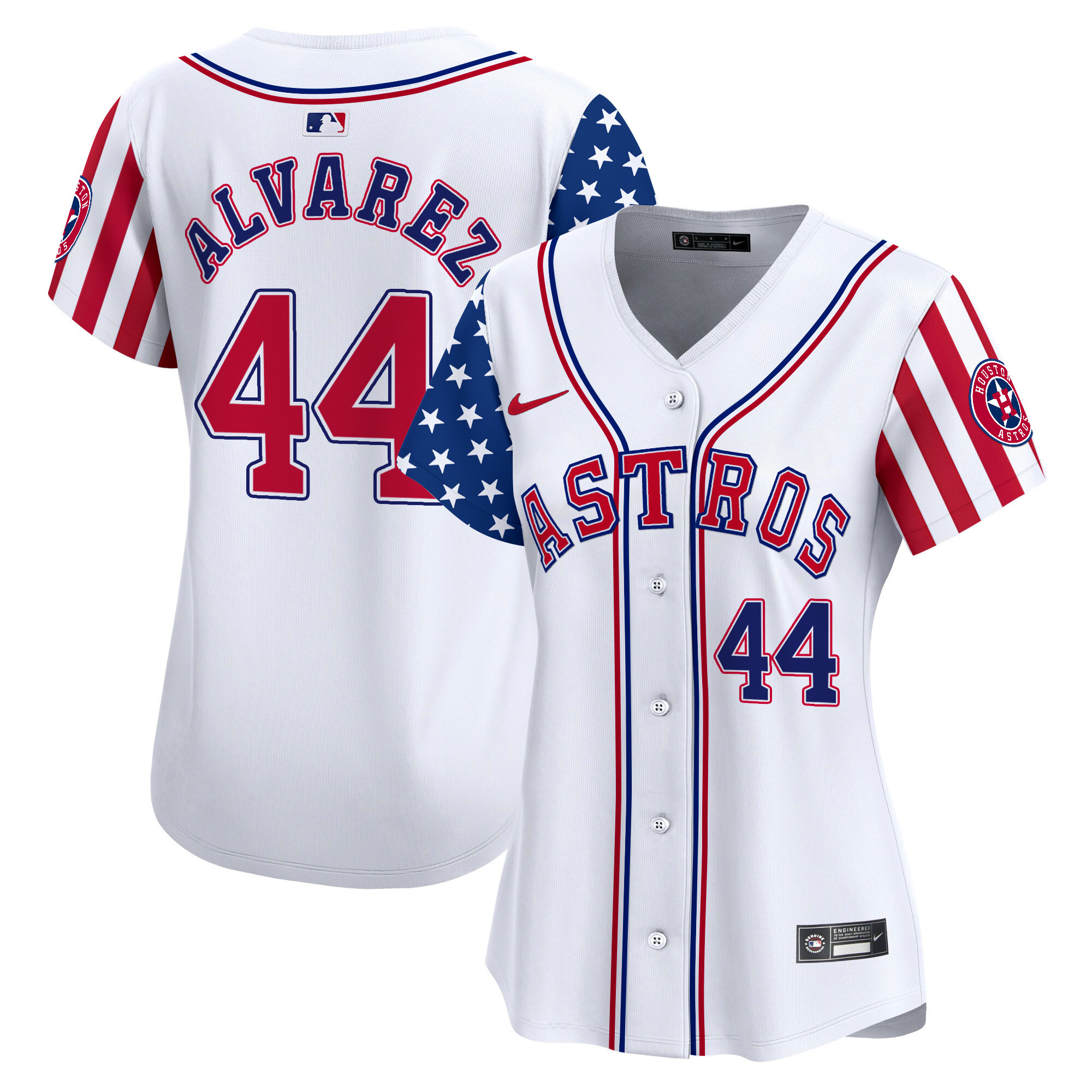 Women's Astros 2024 Independence Day Vapor Premier Limited Jersey - All Stitched - Image 5