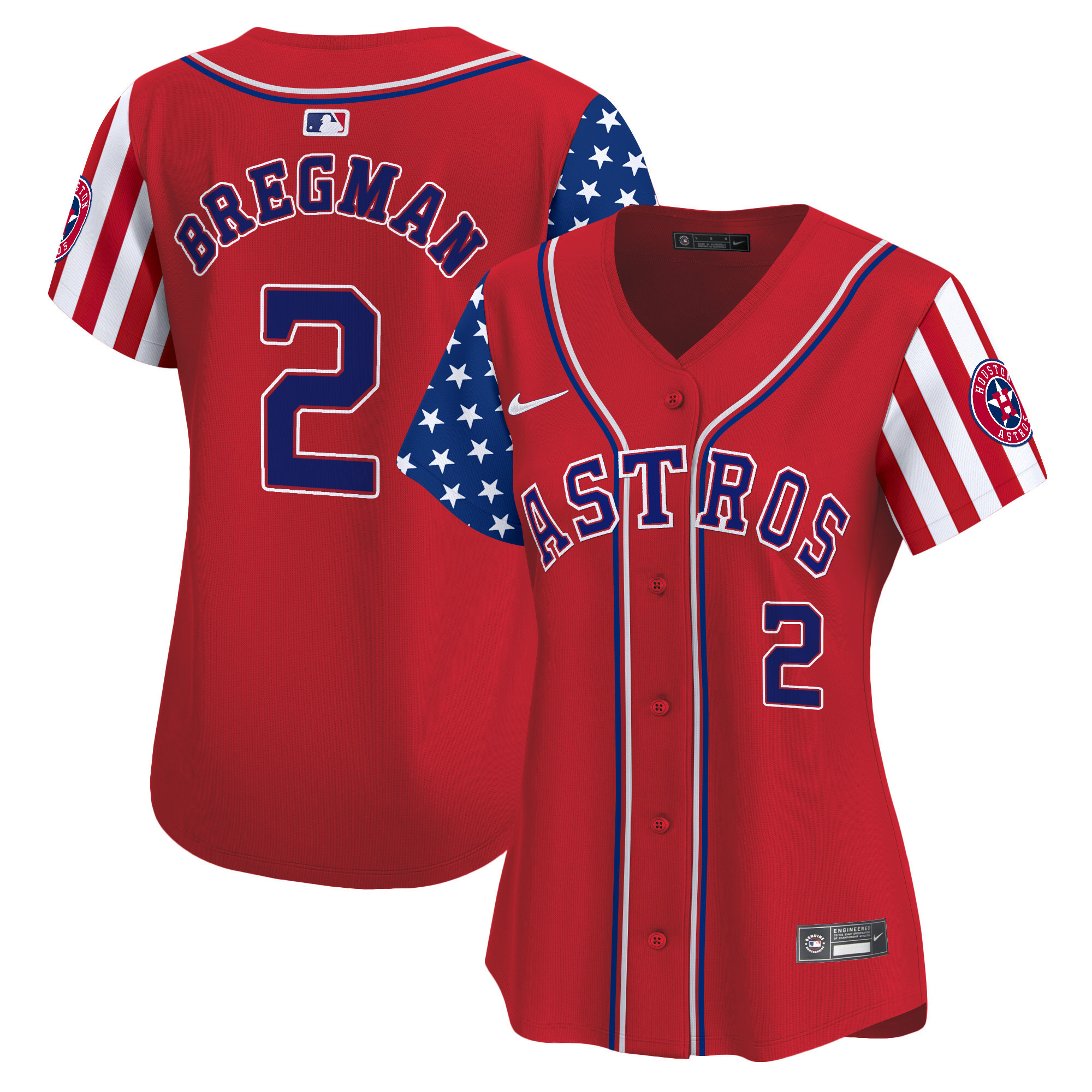 Women's Astros 2024 Independence Day Vapor Premier Limited Jersey - All Stitched - Image 10