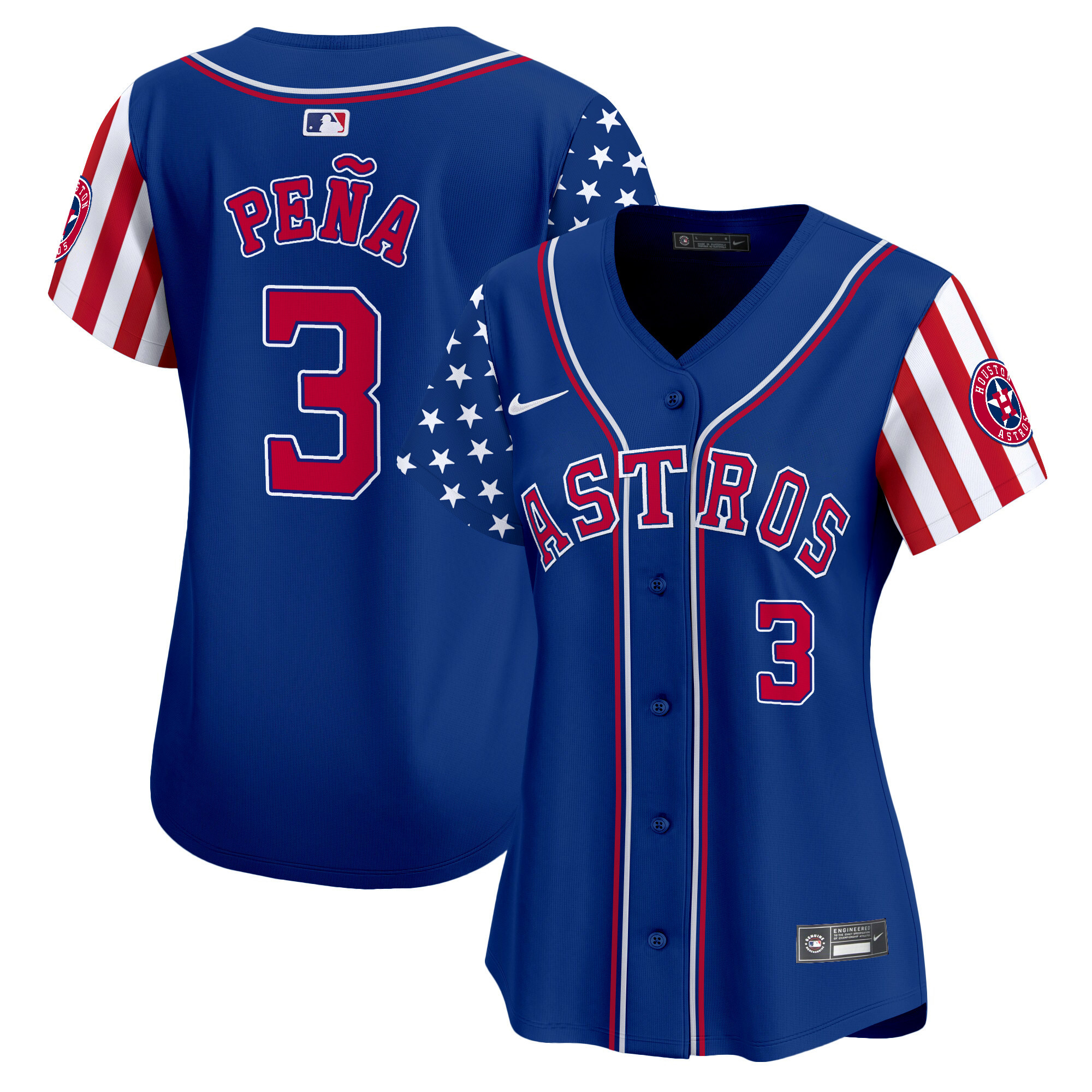 Women's Astros 2024 Independence Day Vapor Premier Limited Jersey - All Stitched - Image 17