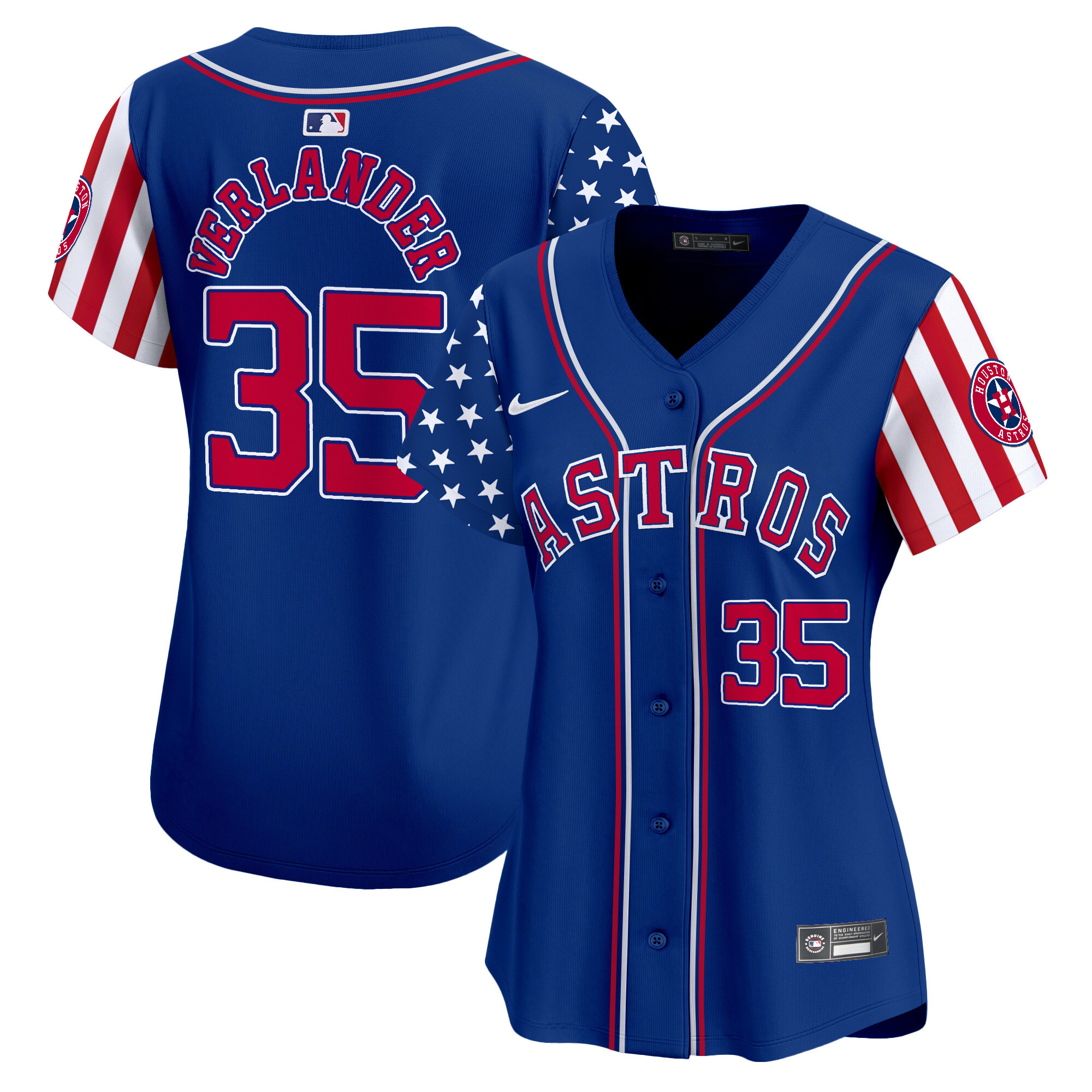 Women's Astros 2024 Independence Day Vapor Premier Limited Jersey - All Stitched - Image 20