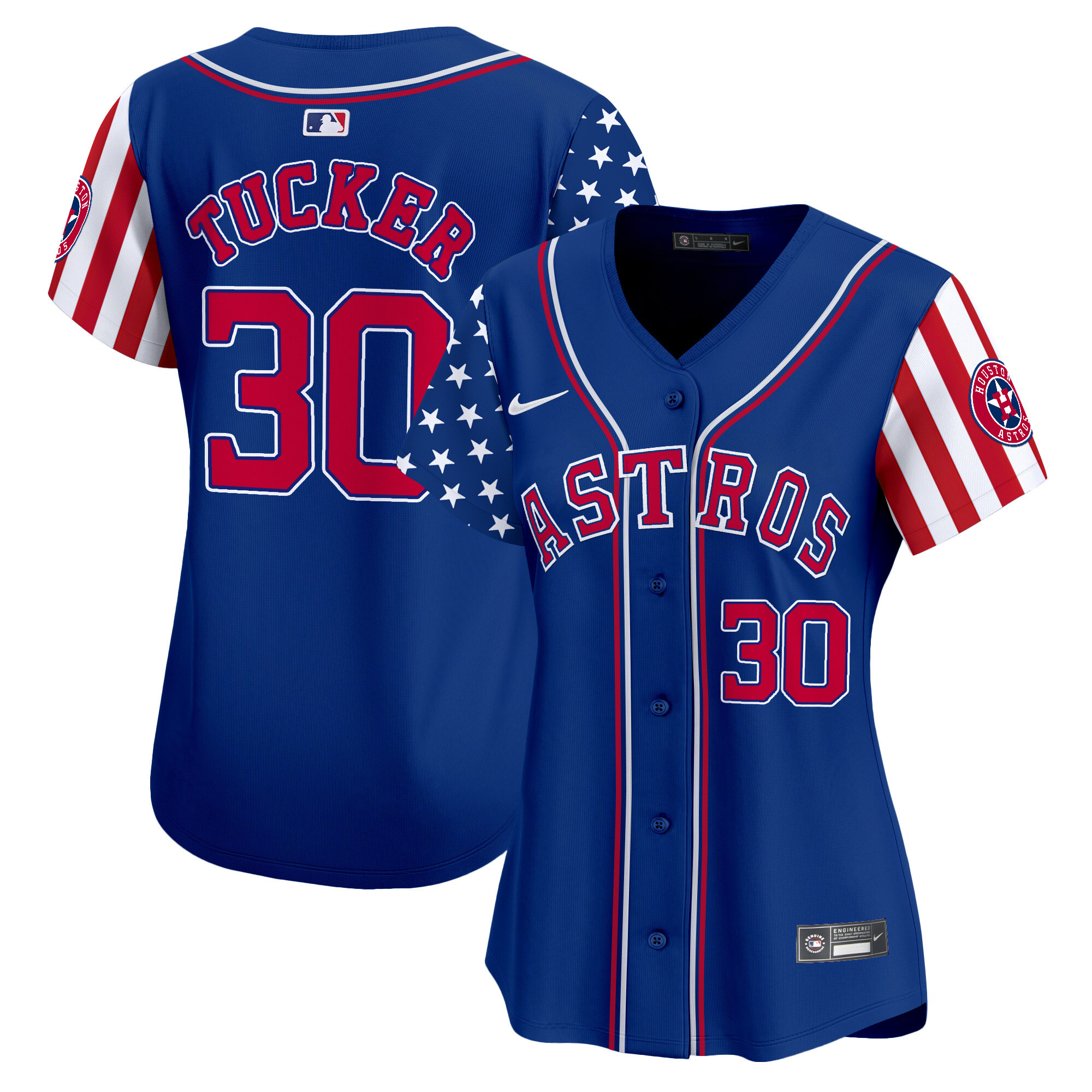 Women's Astros 2024 Independence Day Vapor Premier Limited Jersey - All Stitched - Image 22