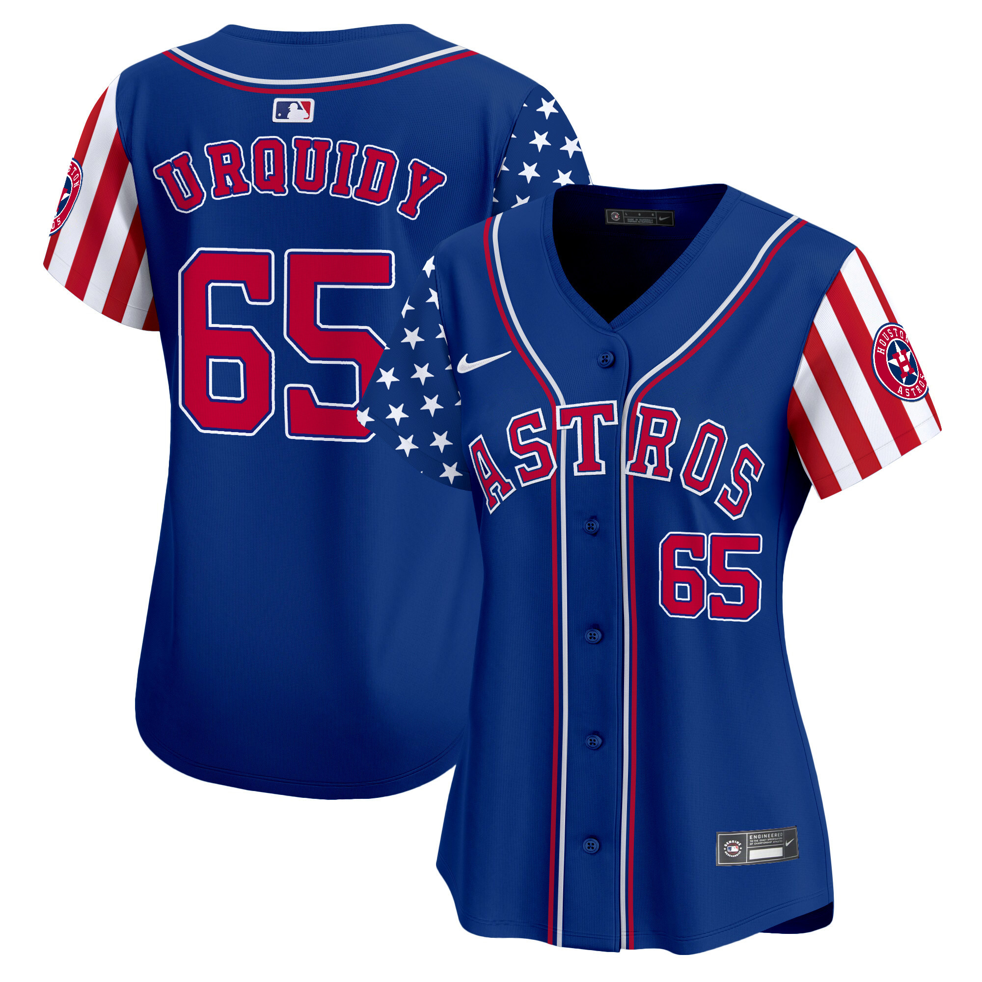 Women's Astros 2024 Independence Day Vapor Premier Limited Jersey - All Stitched - Image 23