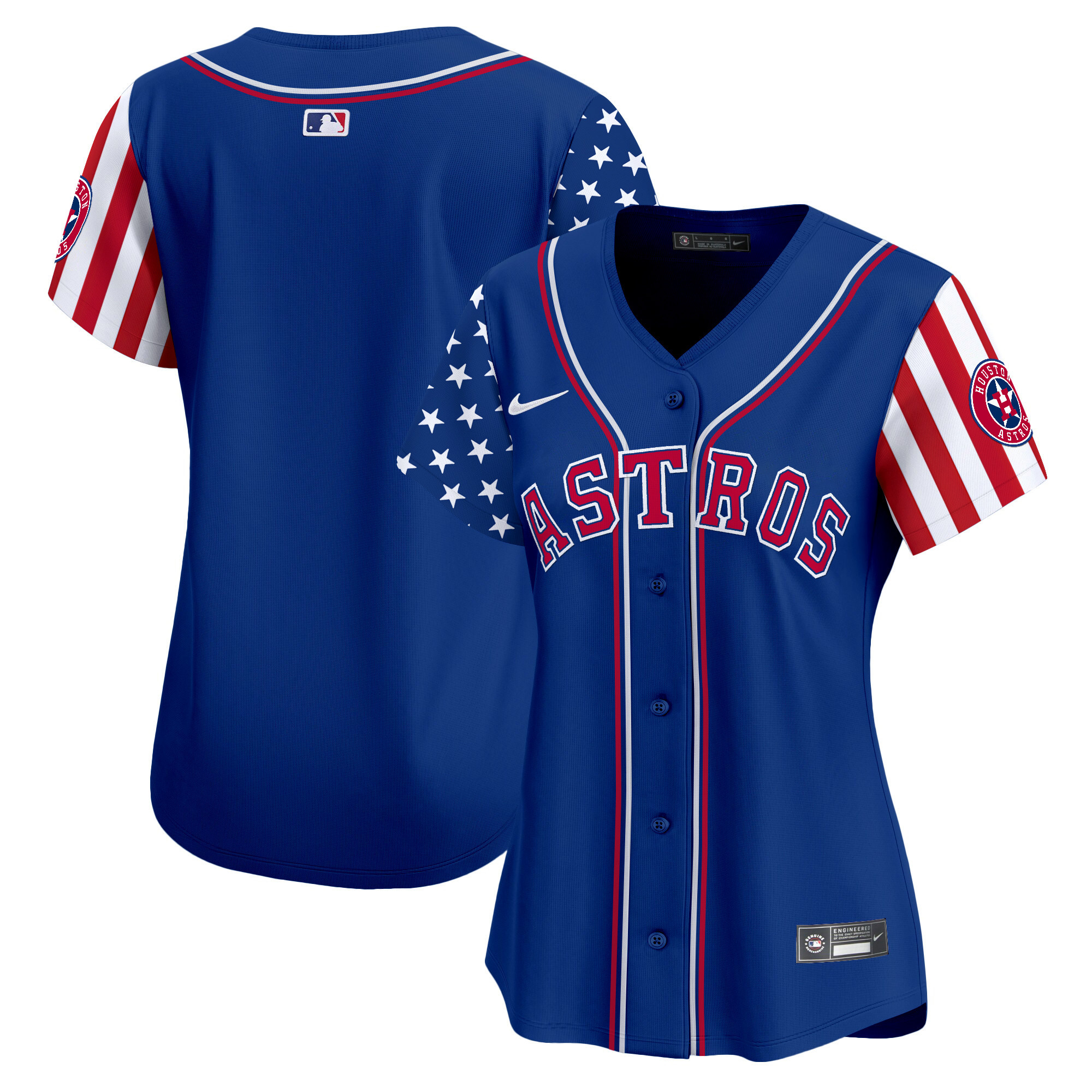 Women's Astros 2024 Independence Day Vapor Premier Limited Jersey - All Stitched - Image 24
