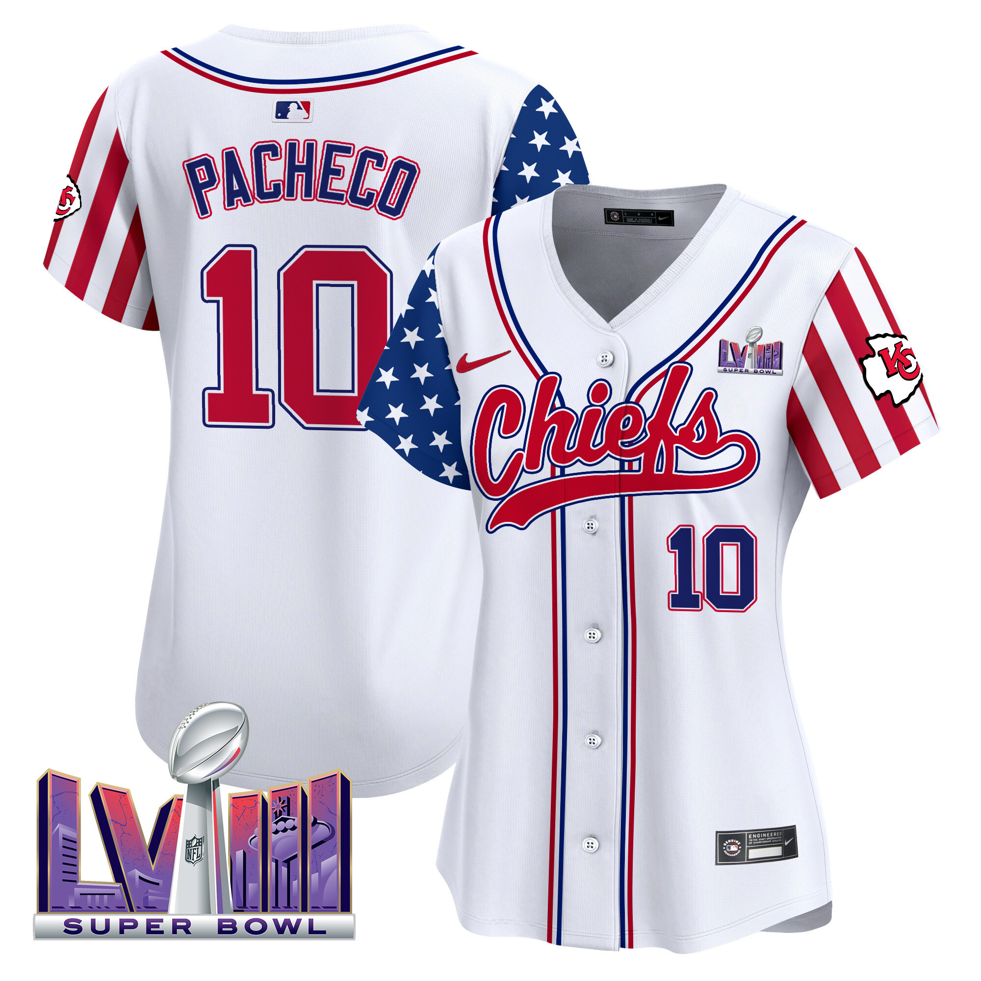 Women's Chiefs 2024 American Style Vapor Premier Limited Jersey - All Stitched - Image 4