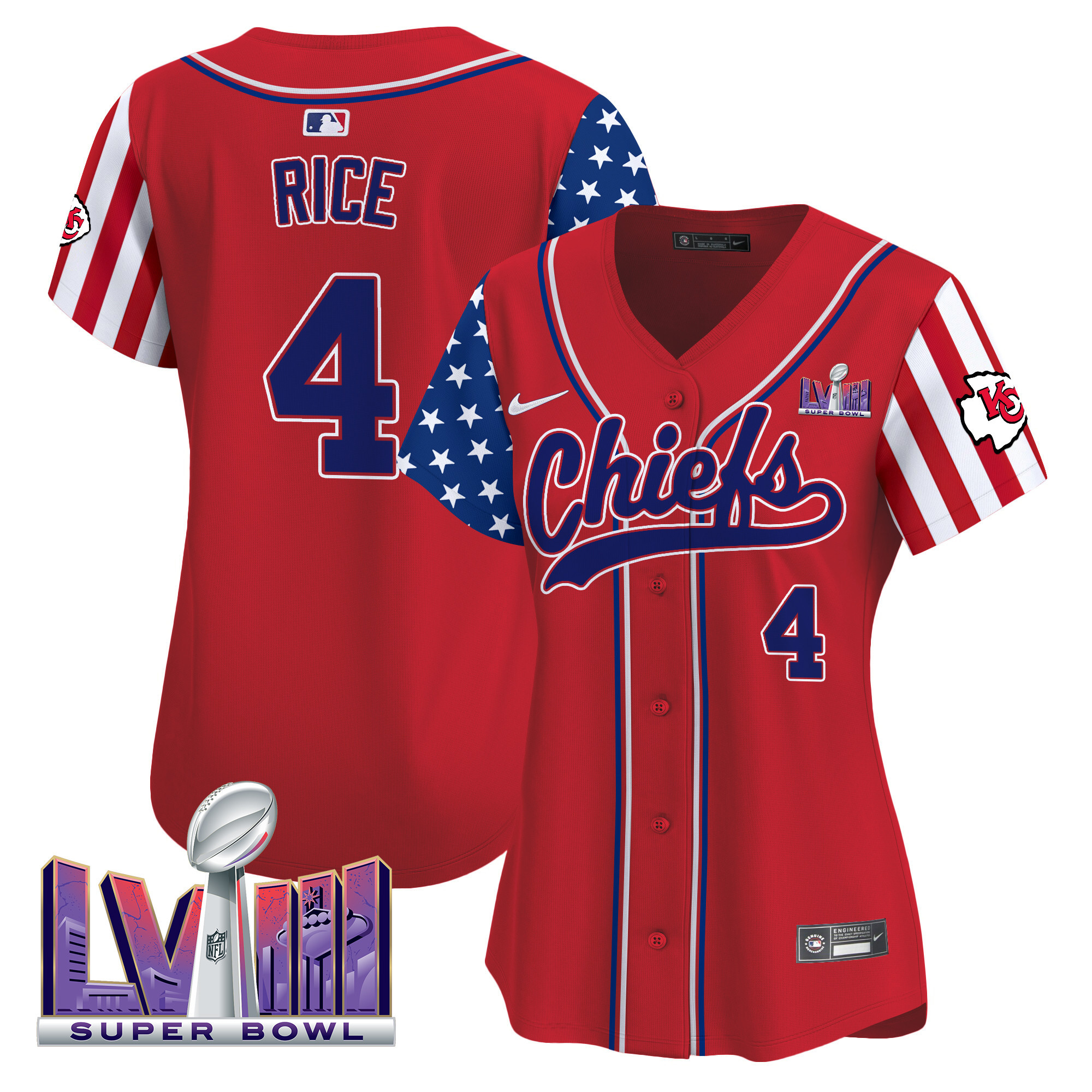 Women's Chiefs 2024 American Style Vapor Premier Limited Jersey - All Stitched - Image 15