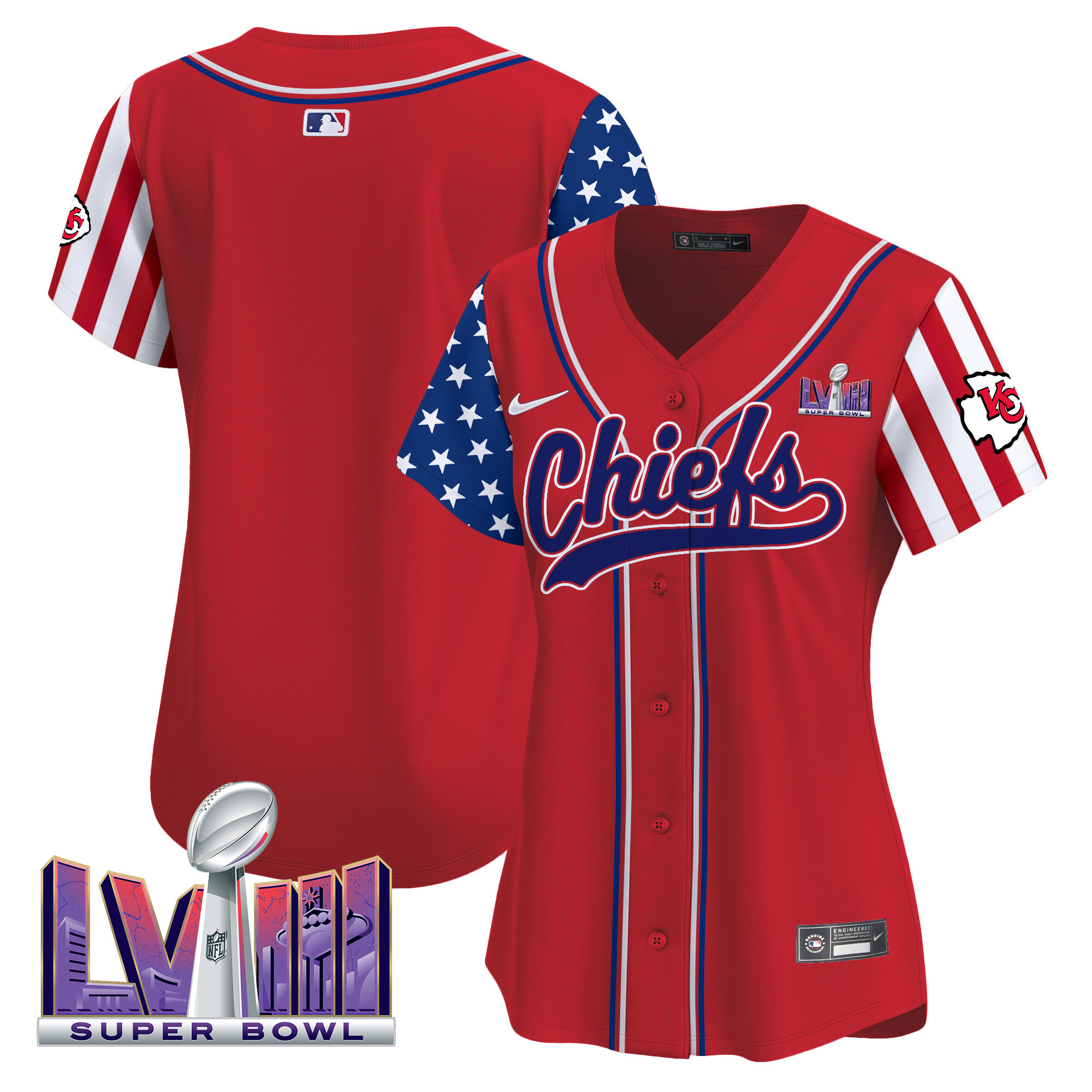 Women's Chiefs 2024 American Style Vapor Premier Limited Jersey - All Stitched - Image 16