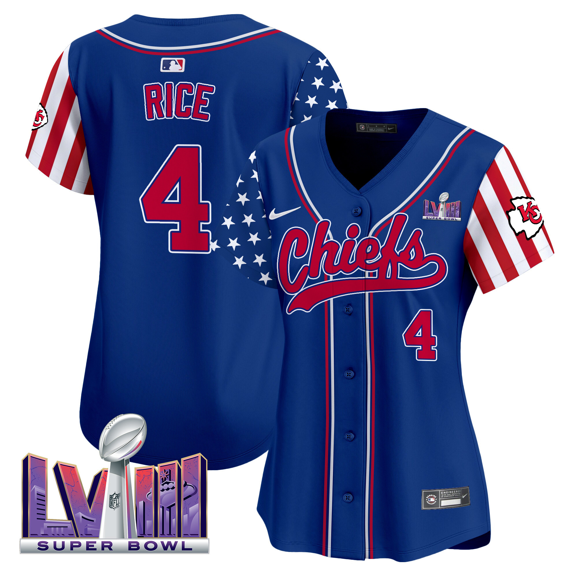 Women's Chiefs 2024 American Style Vapor Premier Limited Jersey - All Stitched - Image 23