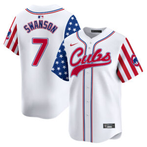 Men's Chicago Cubs 2024 Independence Day Vapor Premier Limited Jersey V2 - All Stitched