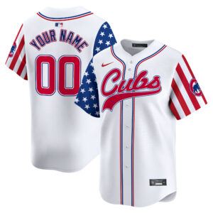Chicago Cubs 2024 Independence Day Vapor Premier Limited Custom Jersey V2 - All Stitched