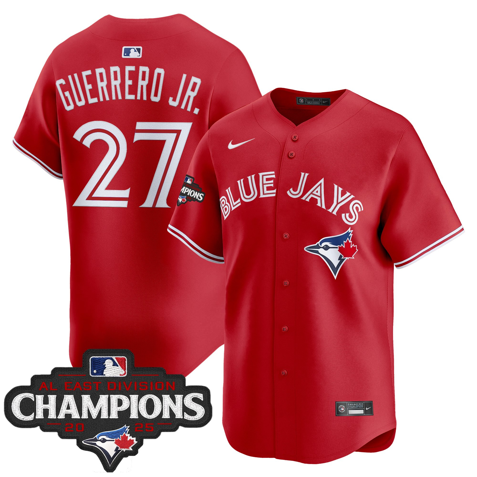 Men's Toronto Blue Jays 2025 AL East Division Champions Vapor Premier Limited Jersey - All Stitched - Image 29
