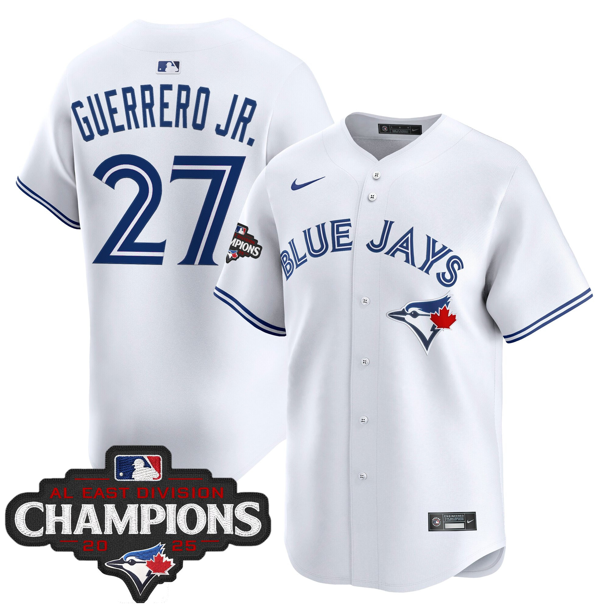 Men's Toronto Blue Jays 2025 AL East Division Champions Vapor Premier Limited Jersey - All Stitched - Image 36