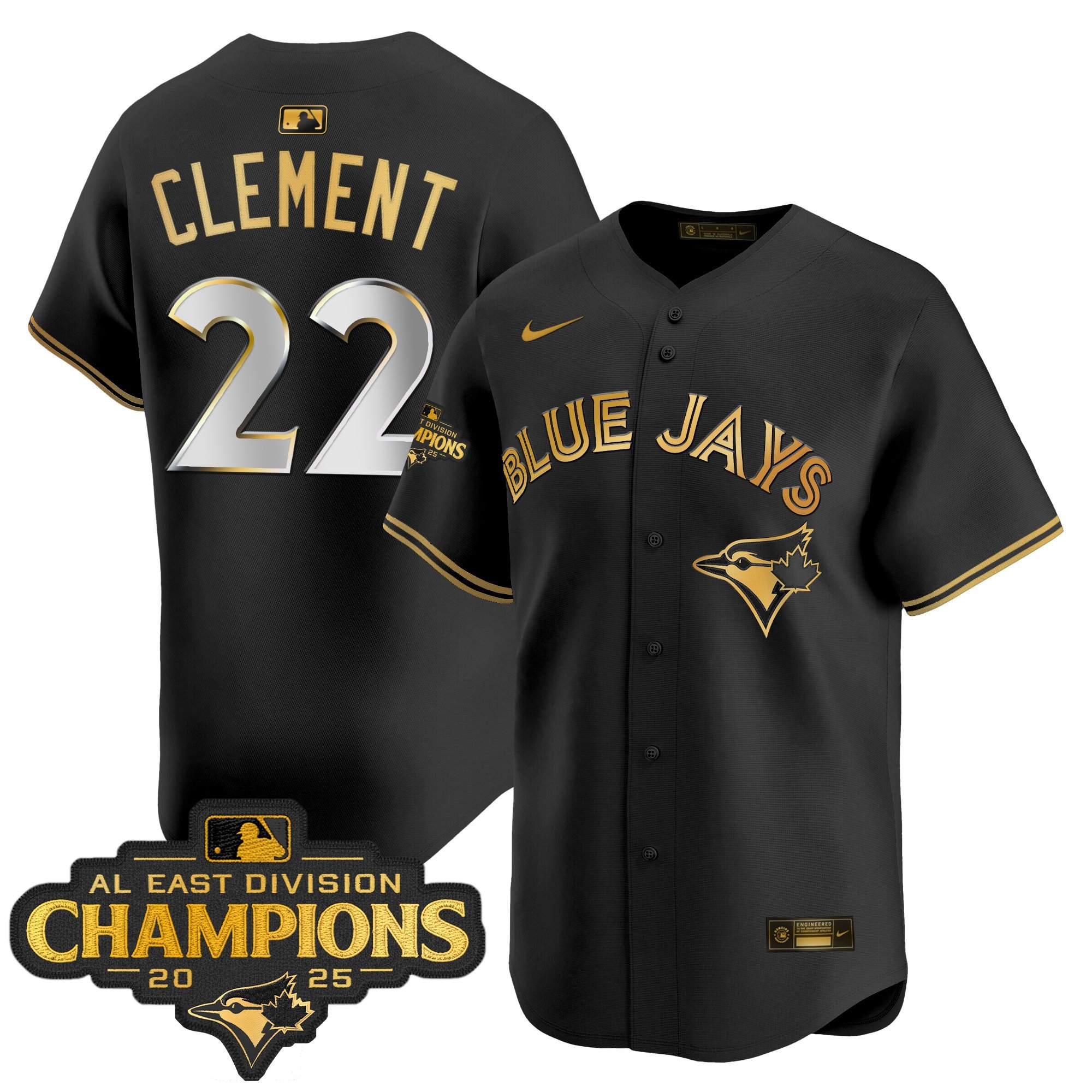 Men's Toronto Blue Jays 2025 AL East Division Champions Vapor Premier Limited Jersey - All Stitched - Image 5