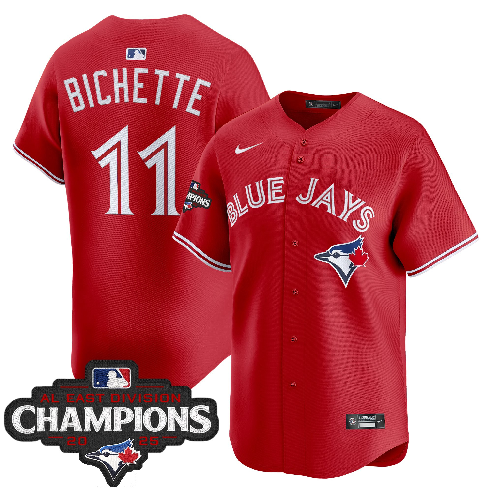 Men's Toronto Blue Jays 2025 AL East Division Champions Vapor Premier Limited Jersey - All Stitched - Image 32