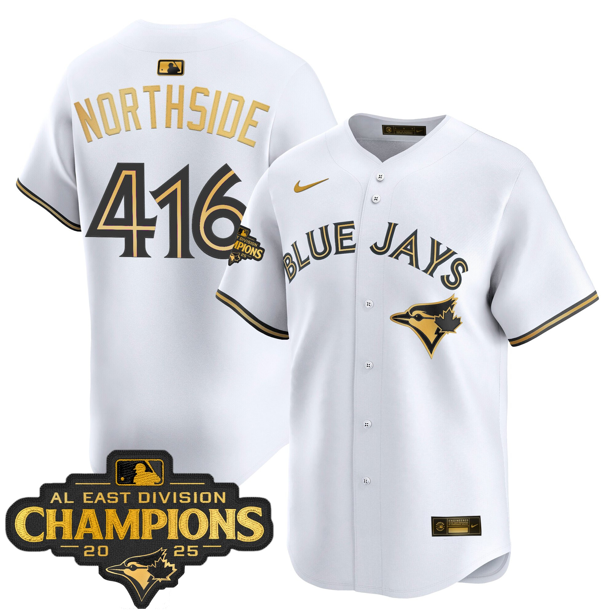 Men's Toronto Blue Jays 2025 AL East Division Champions Vapor Premier Limited Jersey - All Stitched - Image 10