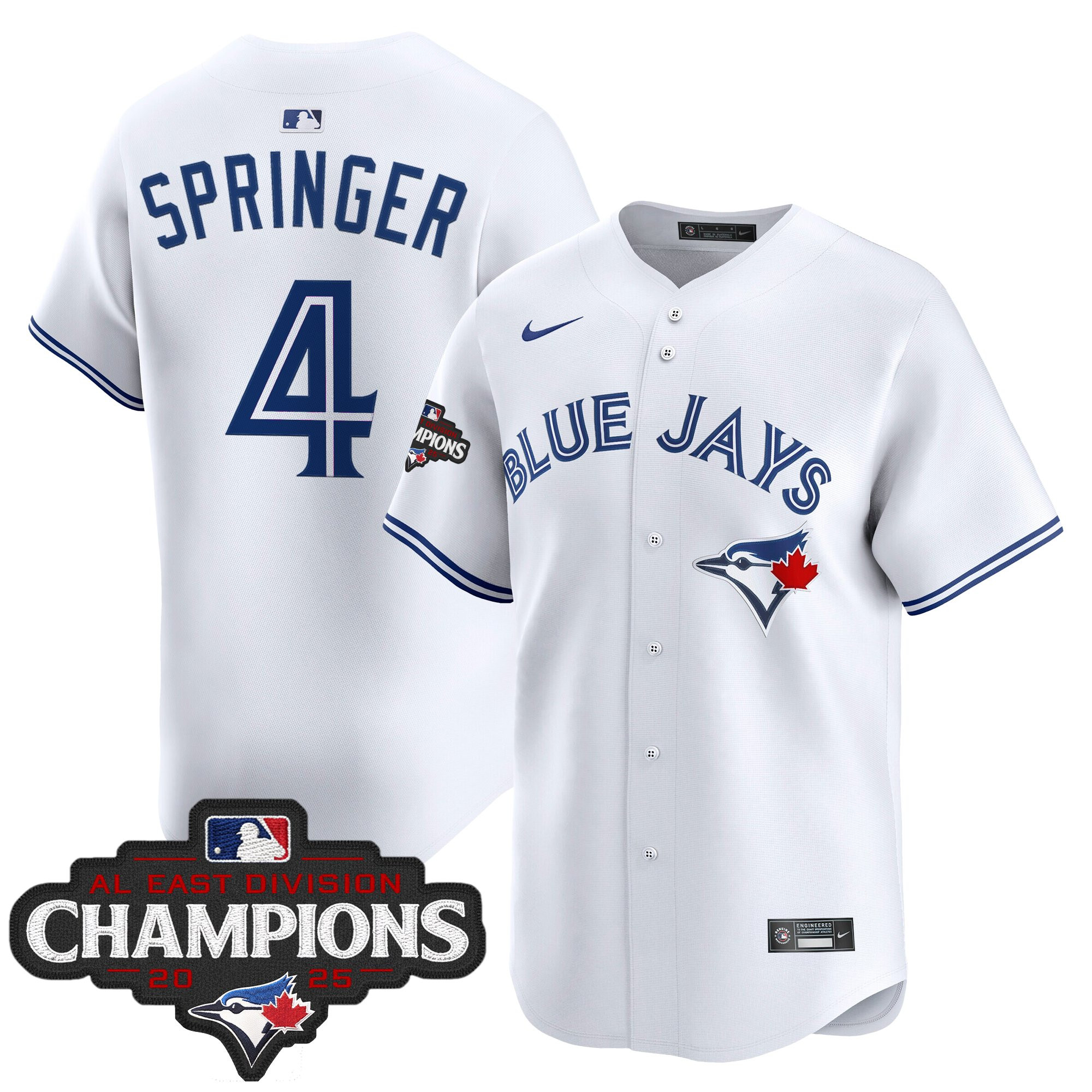 Men's Toronto Blue Jays 2025 AL East Division Champions Vapor Premier Limited Jersey - All Stitched - Image 41