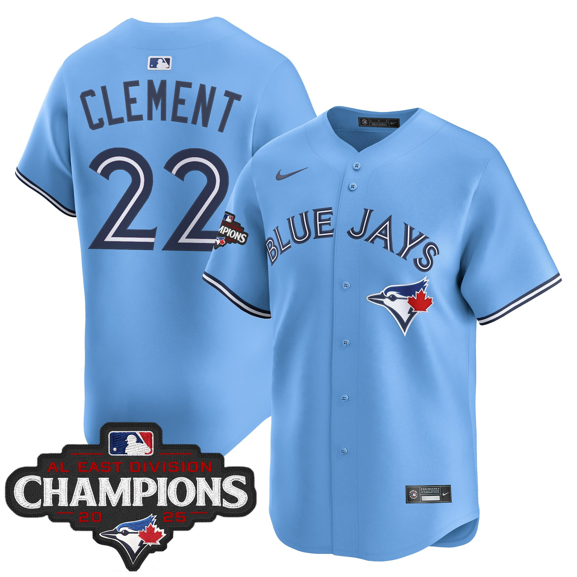Men's Toronto Blue Jays 2025 AL East Division Champions Vapor Premier Limited Jersey - All Stitched - Image 19