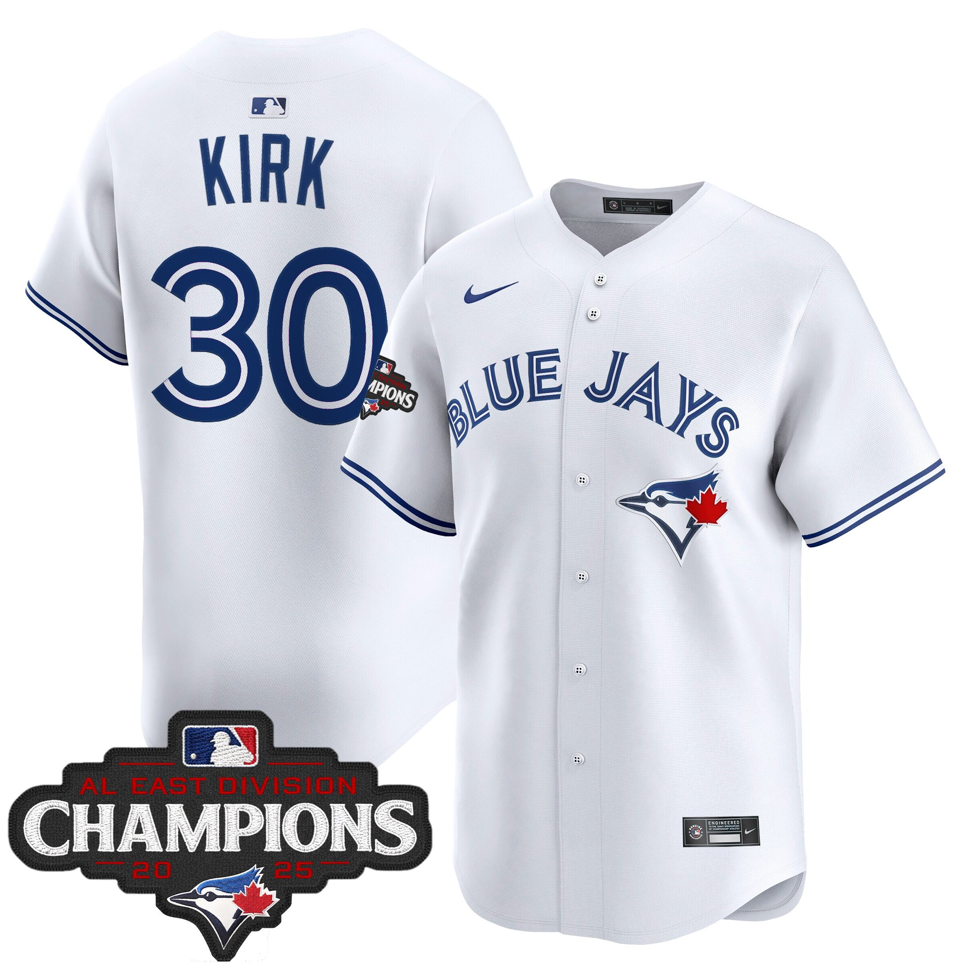 Men's Toronto Blue Jays 2025 AL East Division Champions Vapor Premier Limited Jersey - All Stitched - Image 37