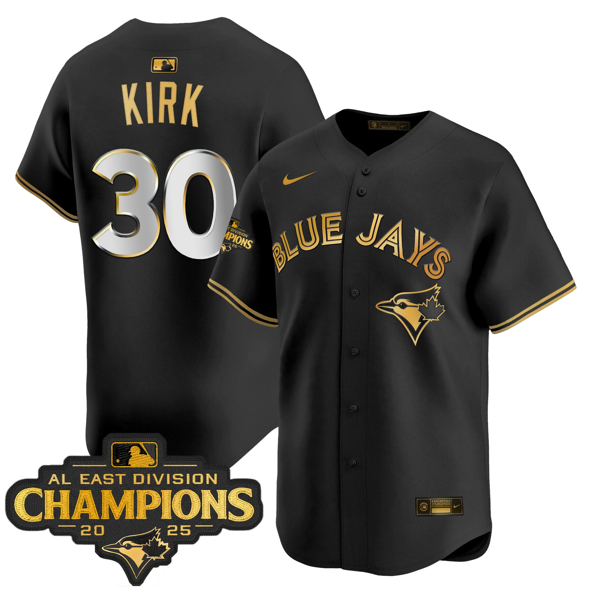 Men's Toronto Blue Jays 2025 AL East Division Champions Vapor Premier Limited Jersey - All Stitched - Image 2