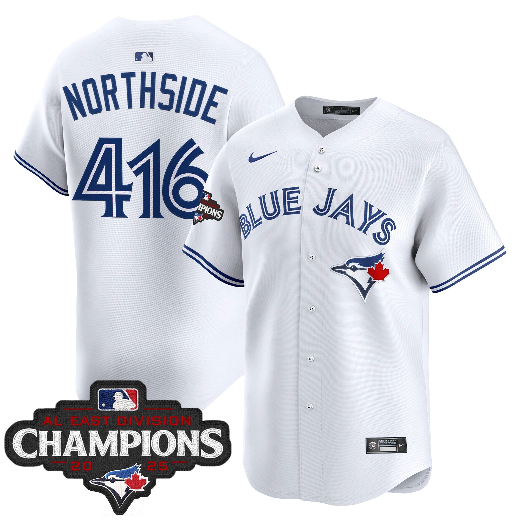 Men's Toronto Blue Jays 2025 AL East Division Champions Vapor Premier Limited Jersey - All Stitched - Image 38