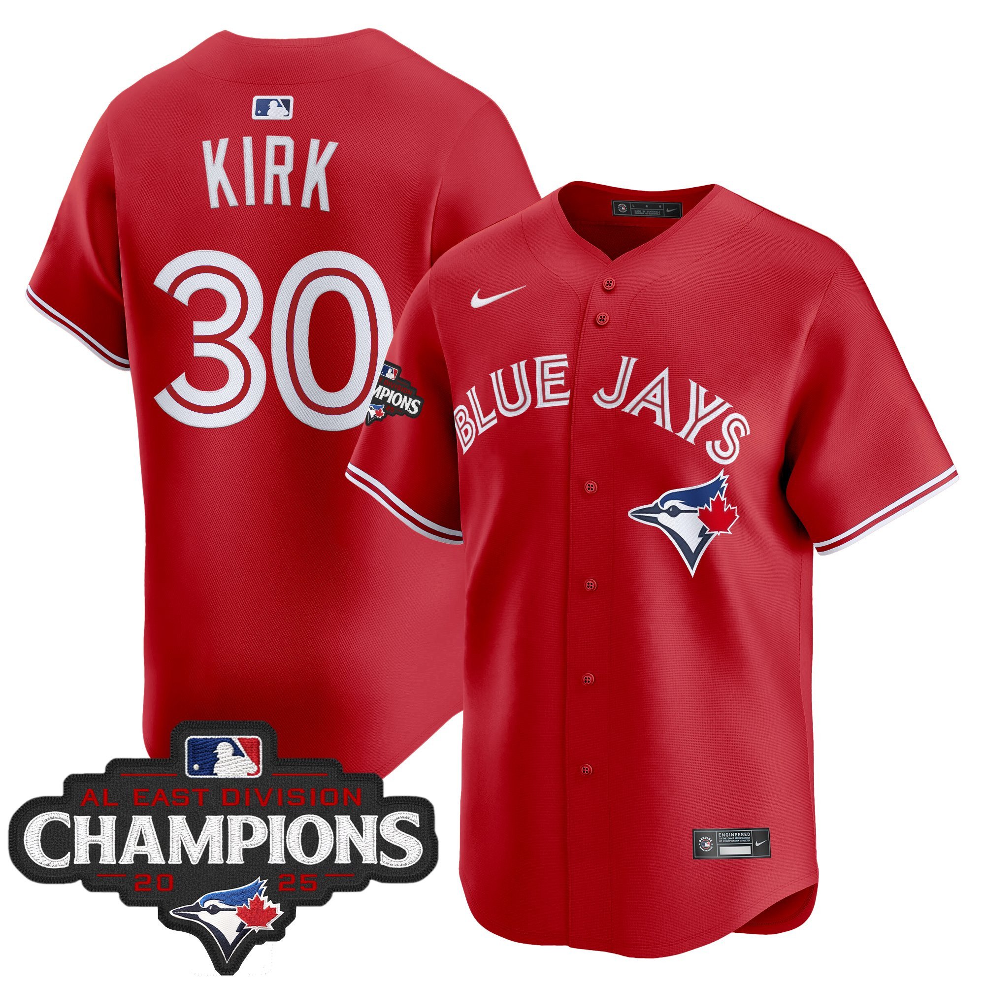 Men's Toronto Blue Jays 2025 AL East Division Champions Vapor Premier Limited Jersey - All Stitched - Image 30