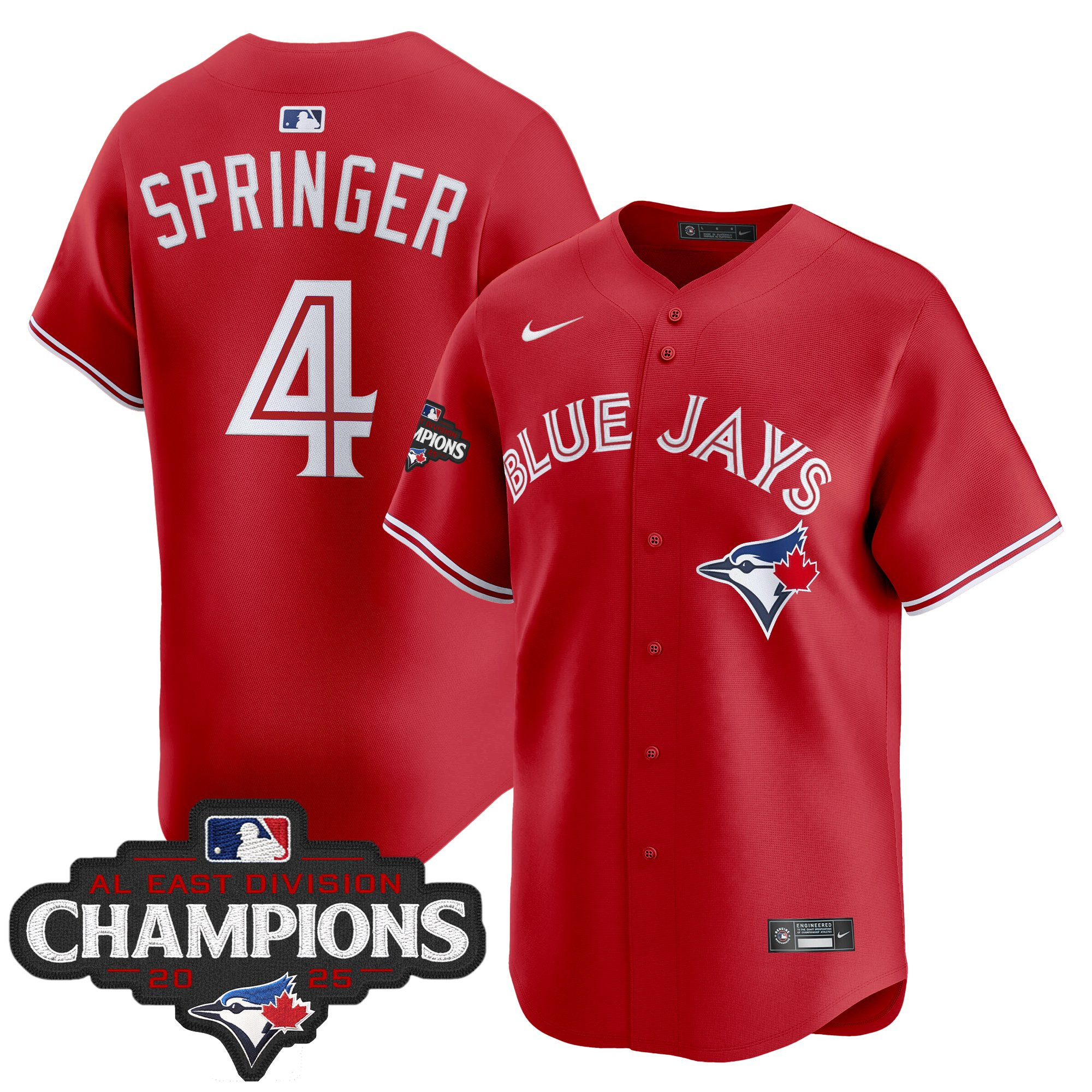Men's Toronto Blue Jays 2025 AL East Division Champions Vapor Premier Limited Jersey - All Stitched - Image 34