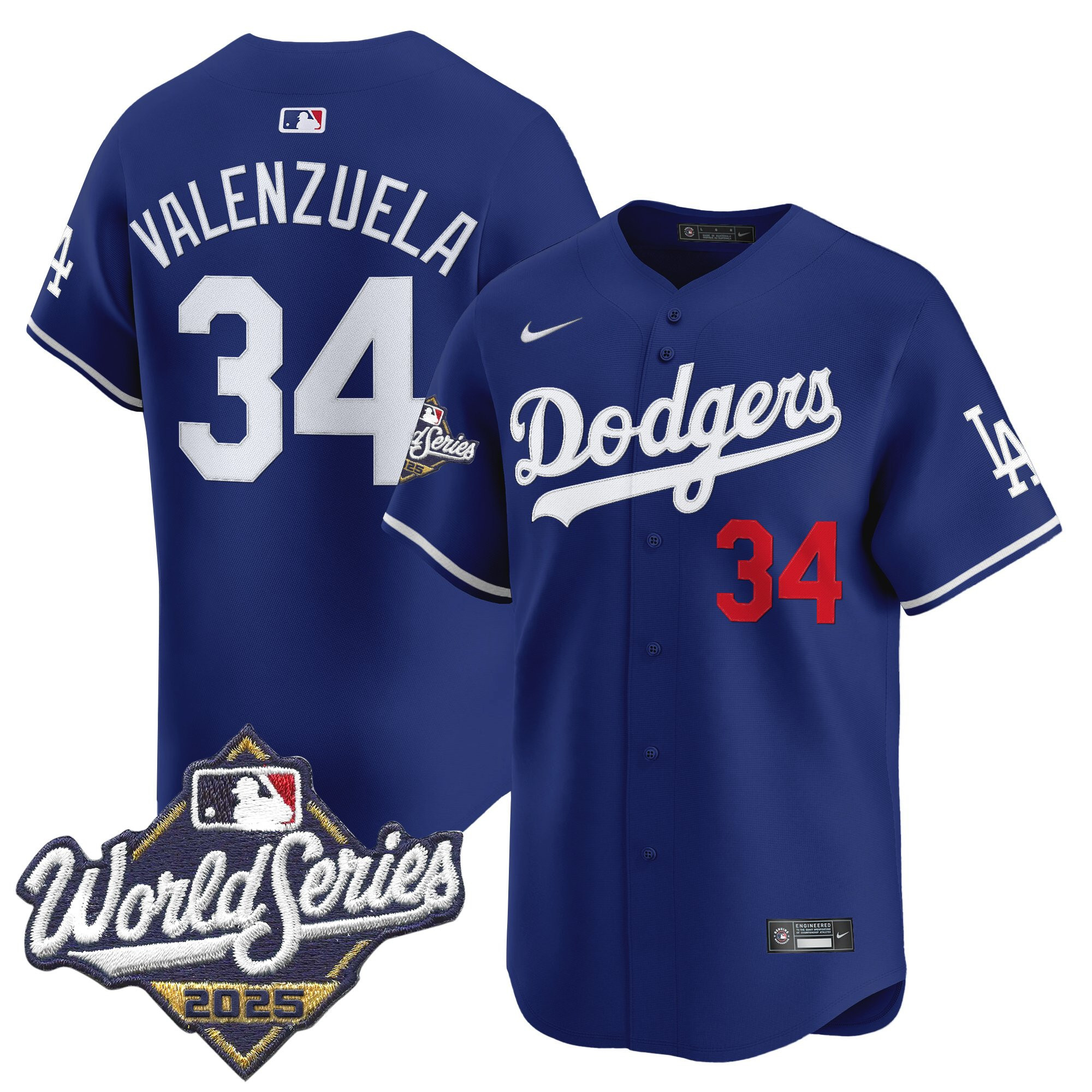 Men's Dodgers 2025 World Series Vapor Premier Limited Jersey - All Stitched - Image 15