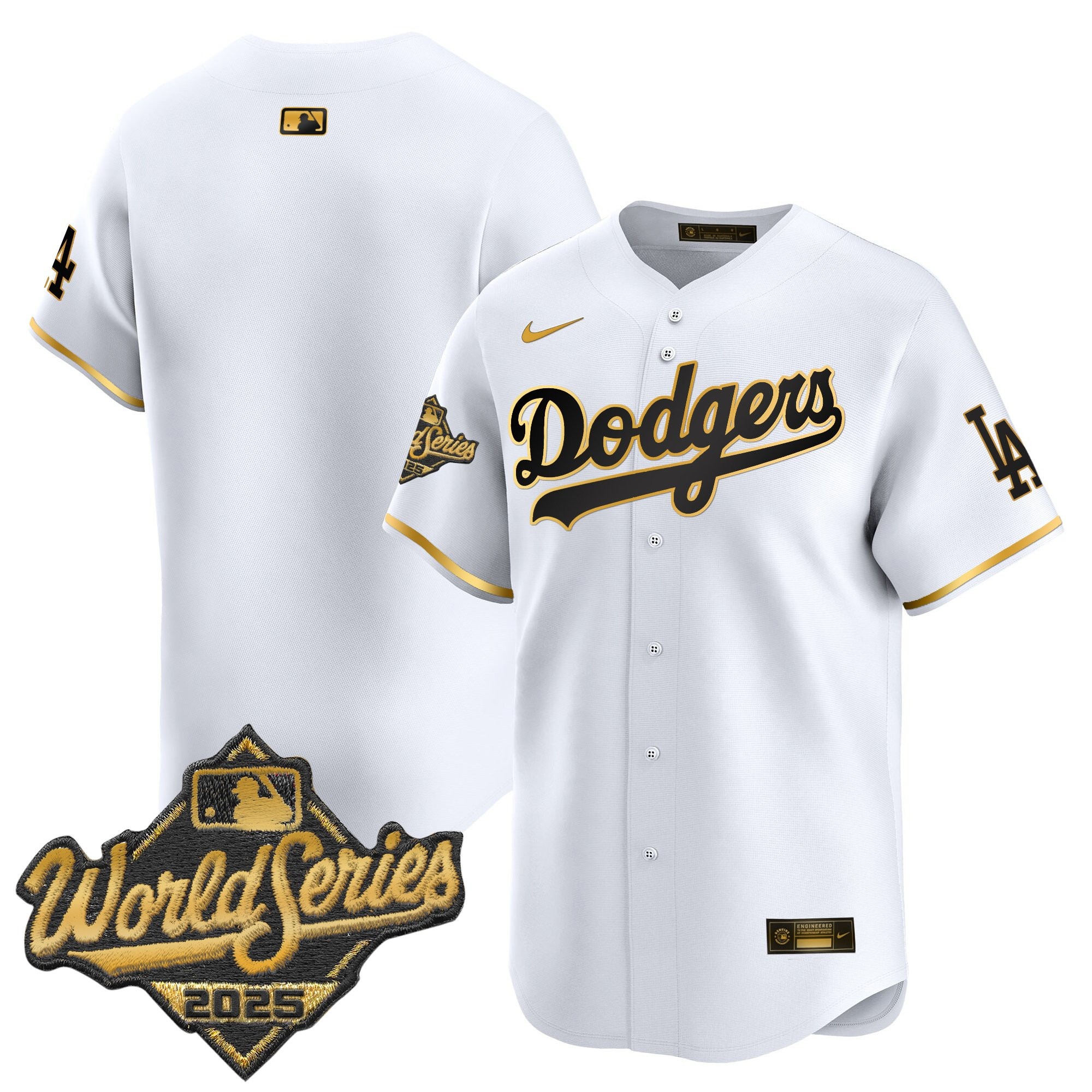 Men's Dodgers 2025 World Series Vapor Premier Limited Jersey - All Stitched - Image 44