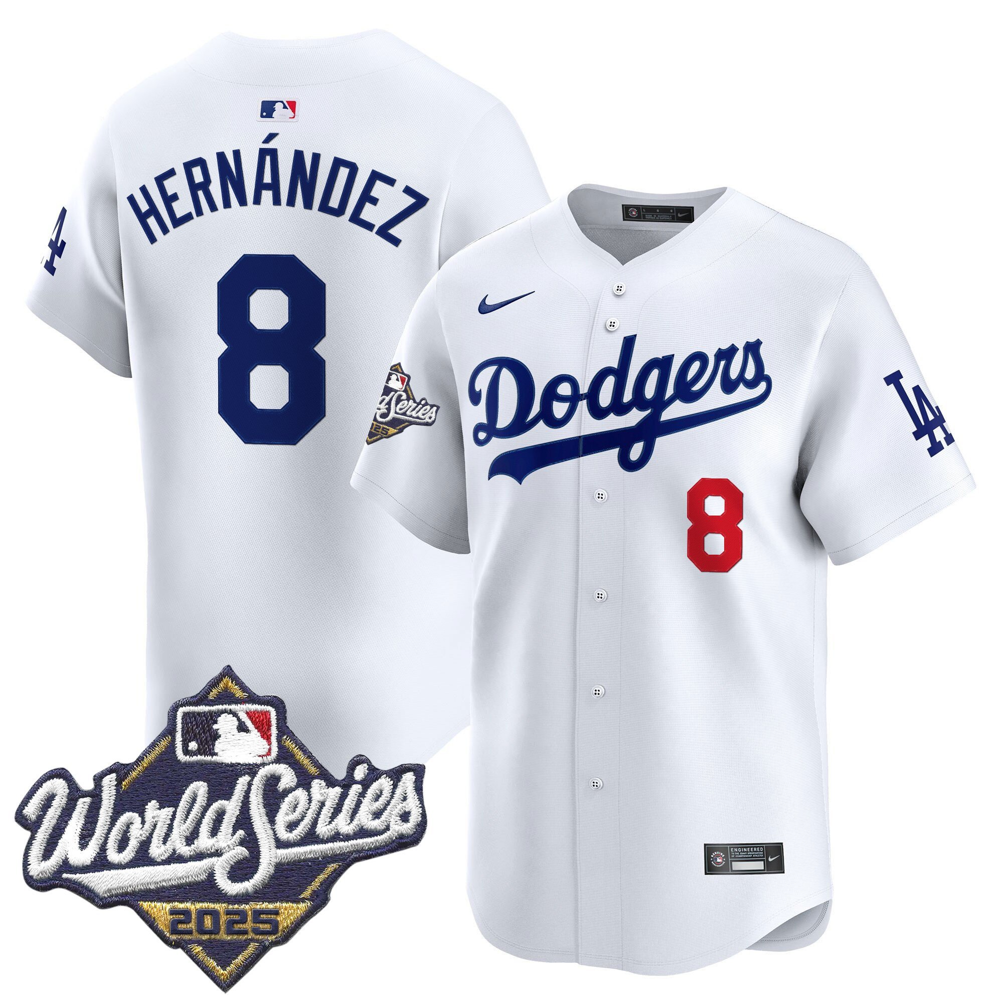 Men's Dodgers 2025 World Series Vapor Premier Limited Jersey - All Stitched - Image 8