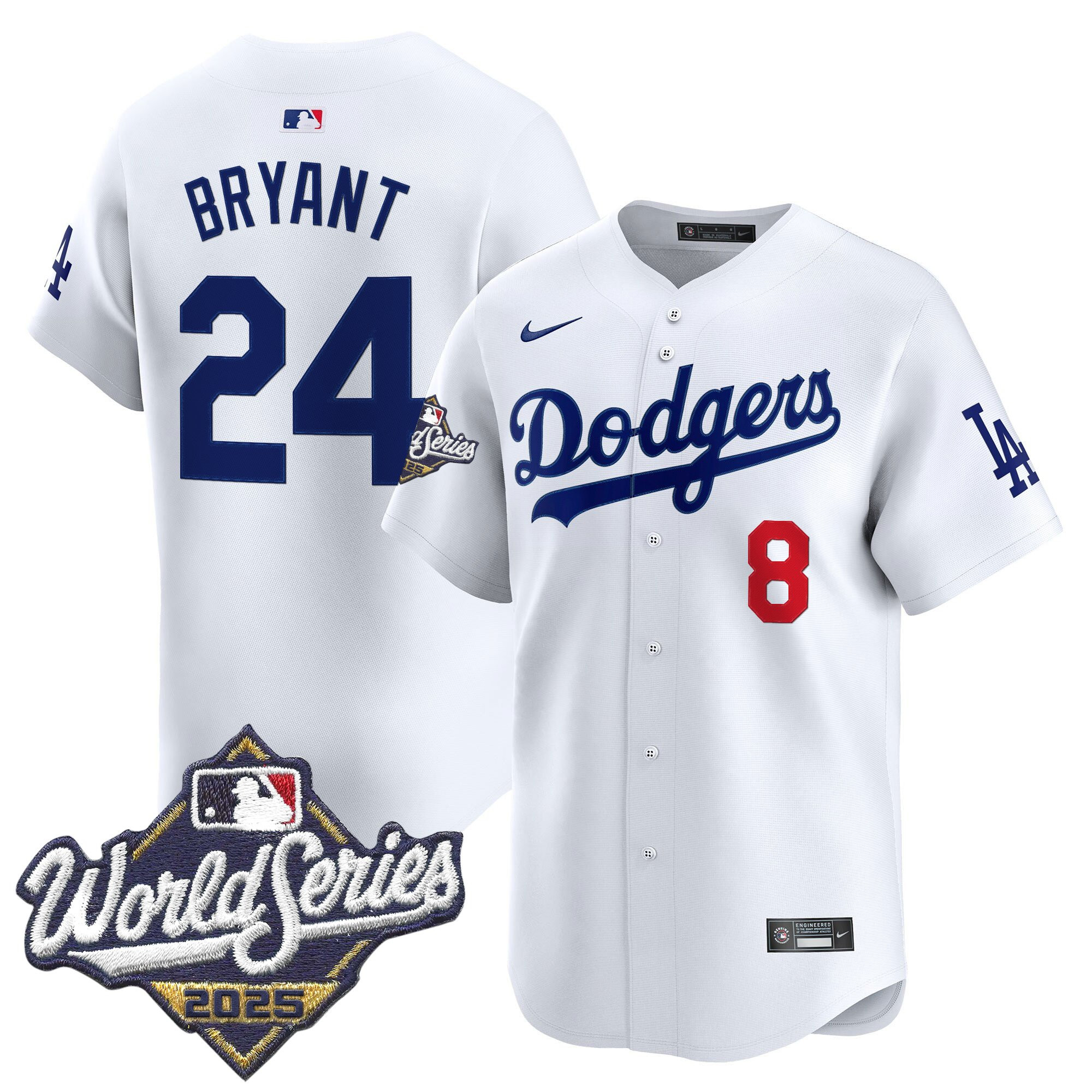Men's Dodgers 2025 World Series Vapor Premier Limited Jersey - All Stitched - Image 6
